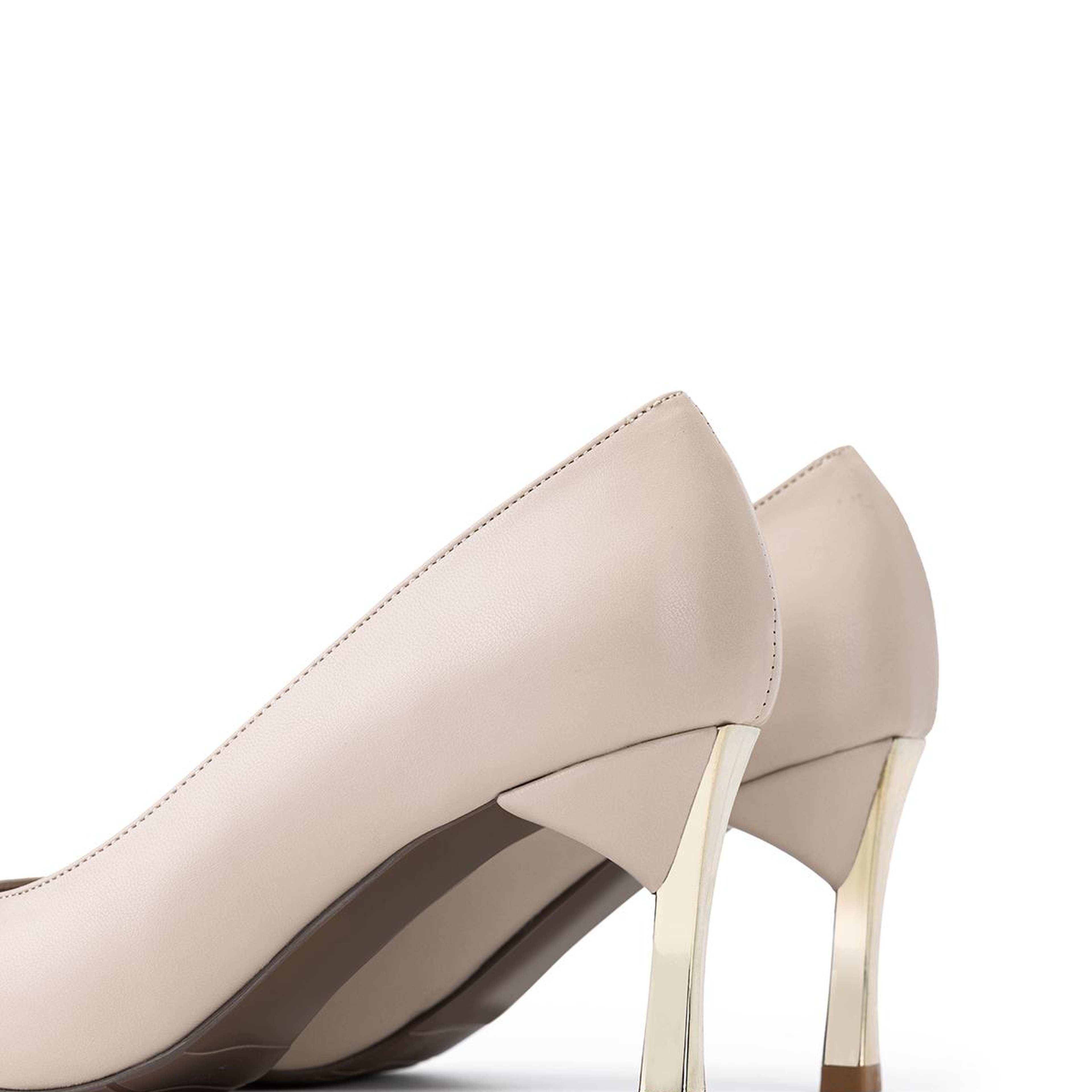 Tamer Tanca Kadın Vegan Bej Stiletto Ayakkabı