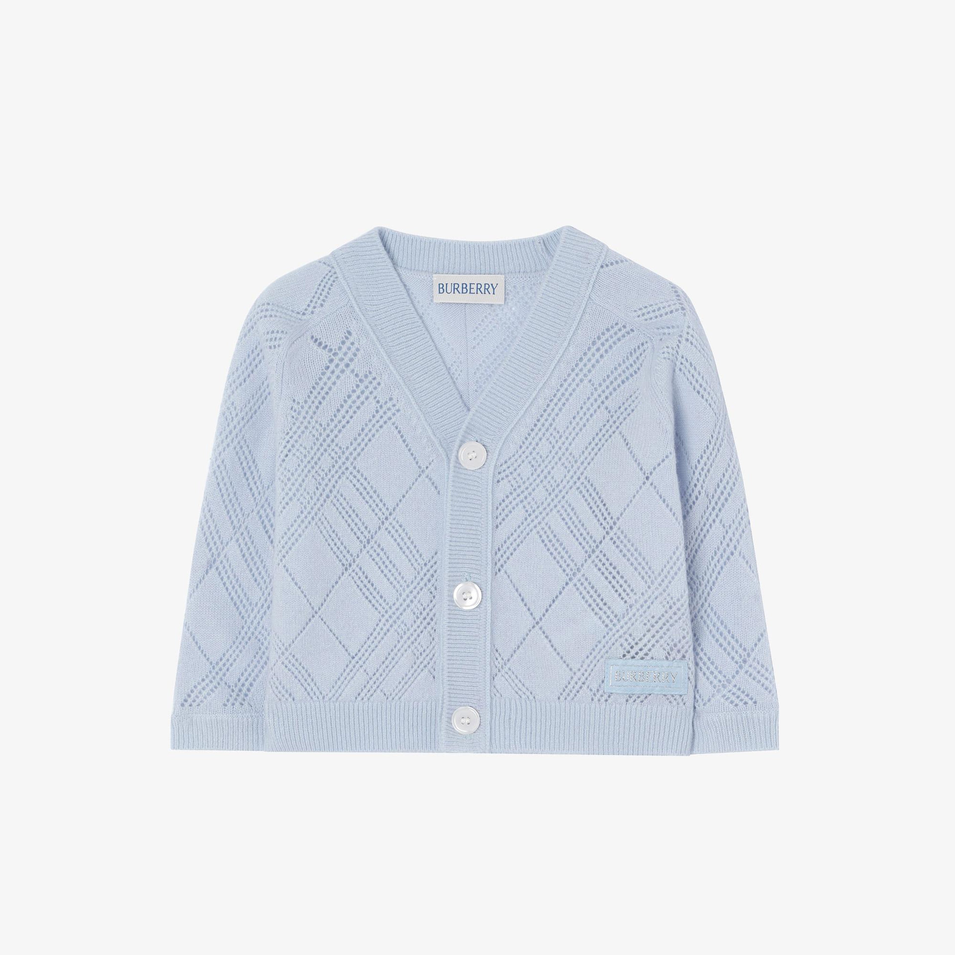 Burberry Cashmere Set Çocuk Mavi Hediye Seti