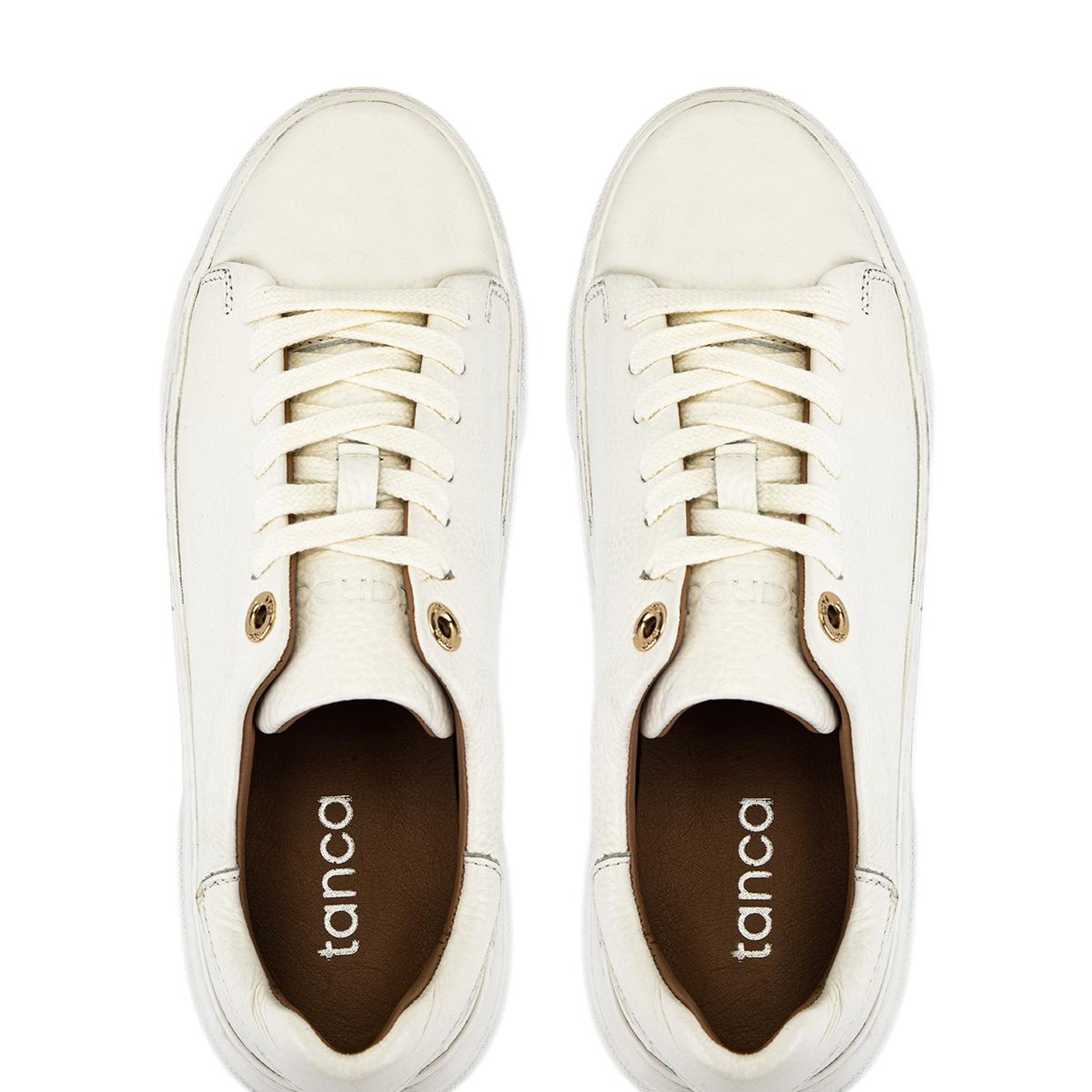 Tamer Tanca Kadın Hakiki Deri Bej Floter Sneakers & Spor Ayakkabı