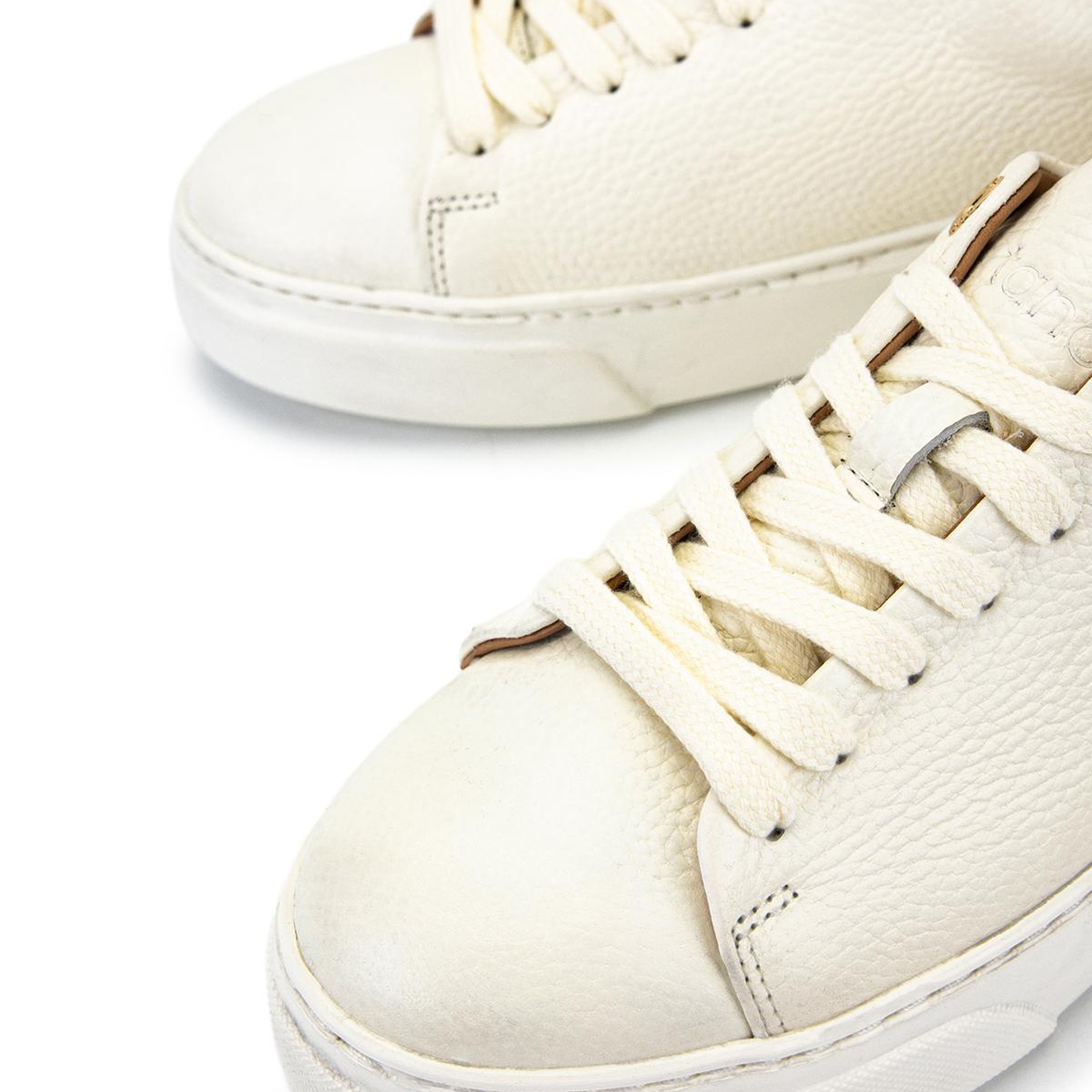 Tamer Tanca Kadın Hakiki Deri Bej Floter Sneakers & Spor Ayakkabı