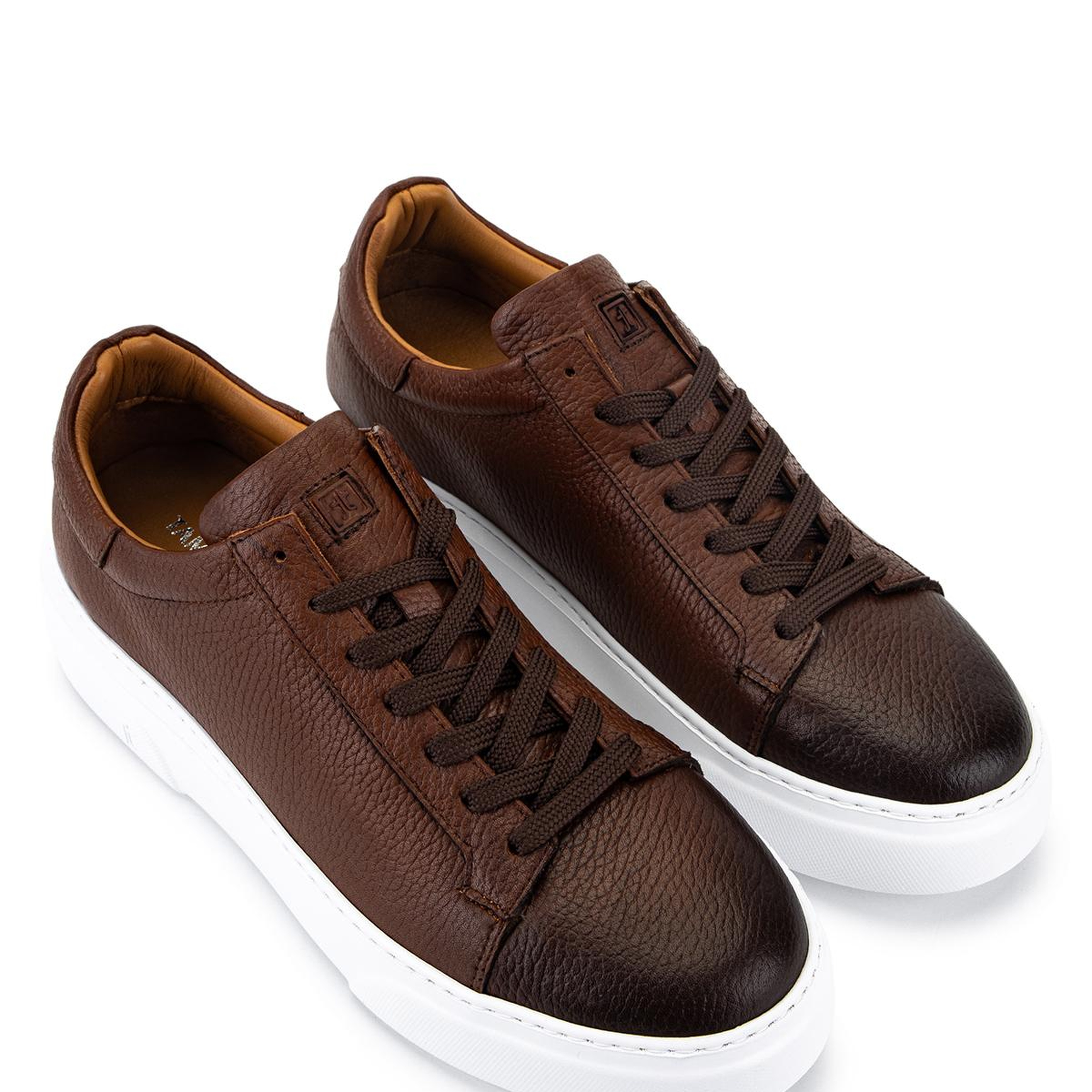 Tamer Tanca Erkek Hakiki Deri Kahverengi Sneakers & Spor Ayakkabı