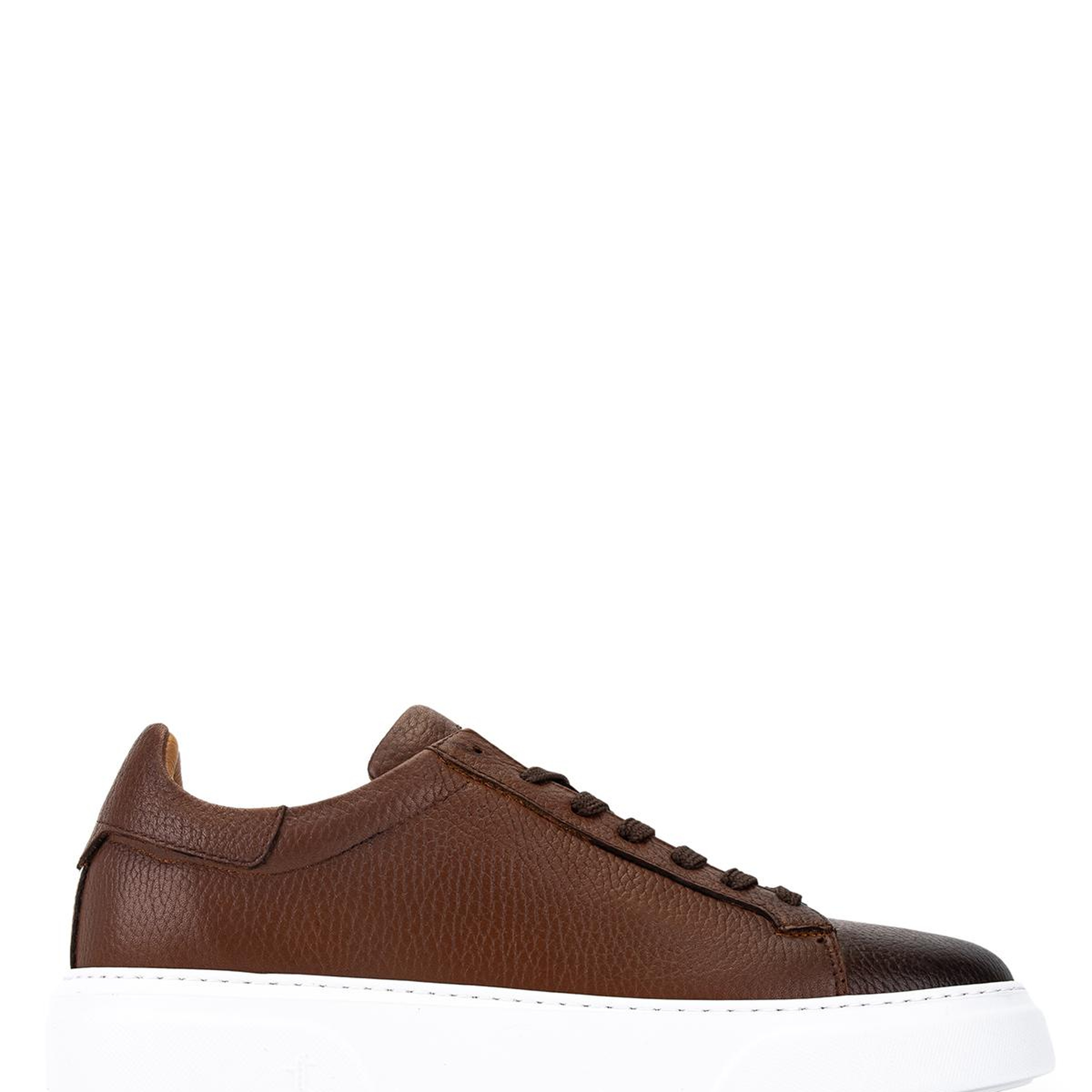 Tamer Tanca Erkek Hakiki Deri Kahverengi Sneakers & Spor Ayakkabı