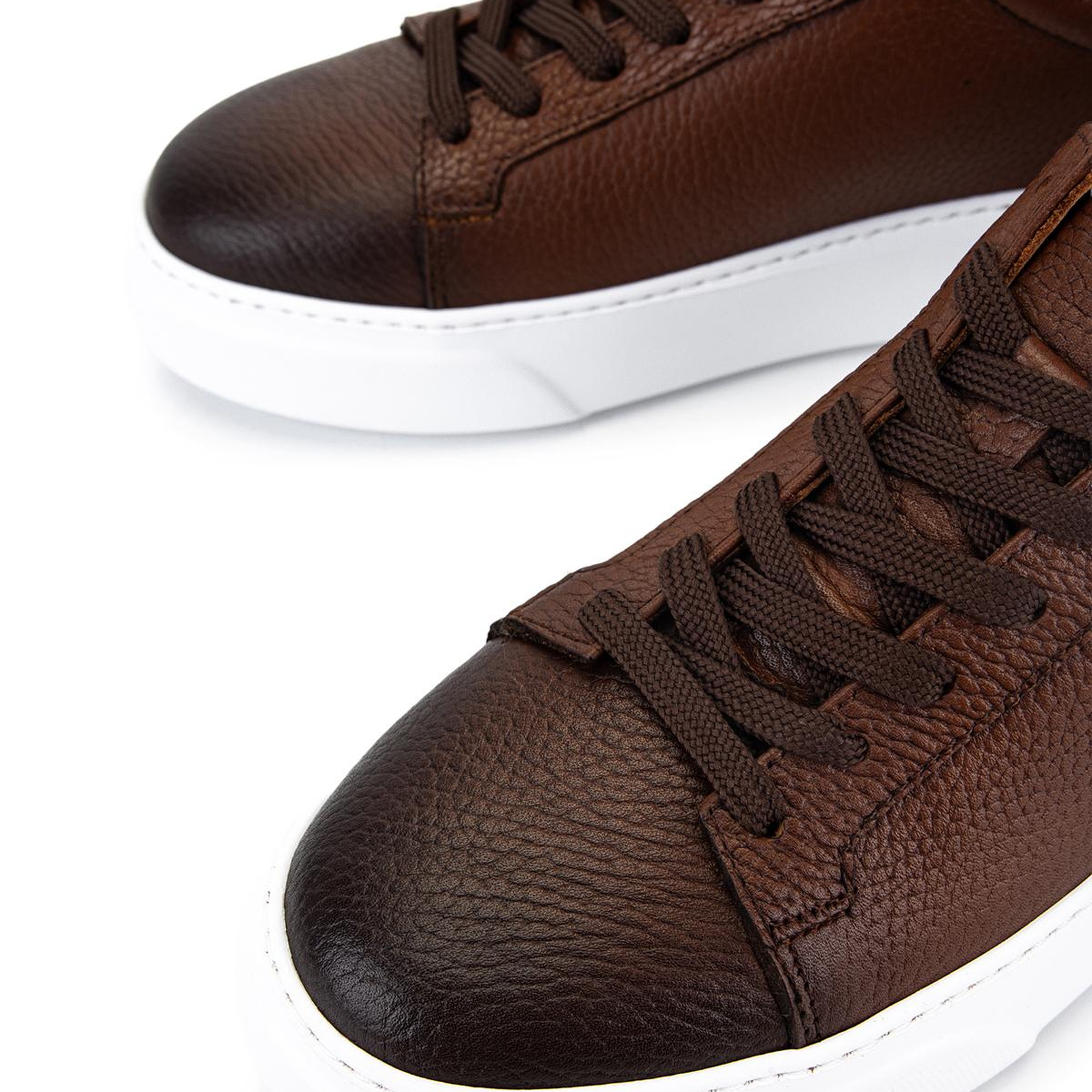 Tamer Tanca Erkek Hakiki Deri Kahverengi Sneakers & Spor Ayakkabı