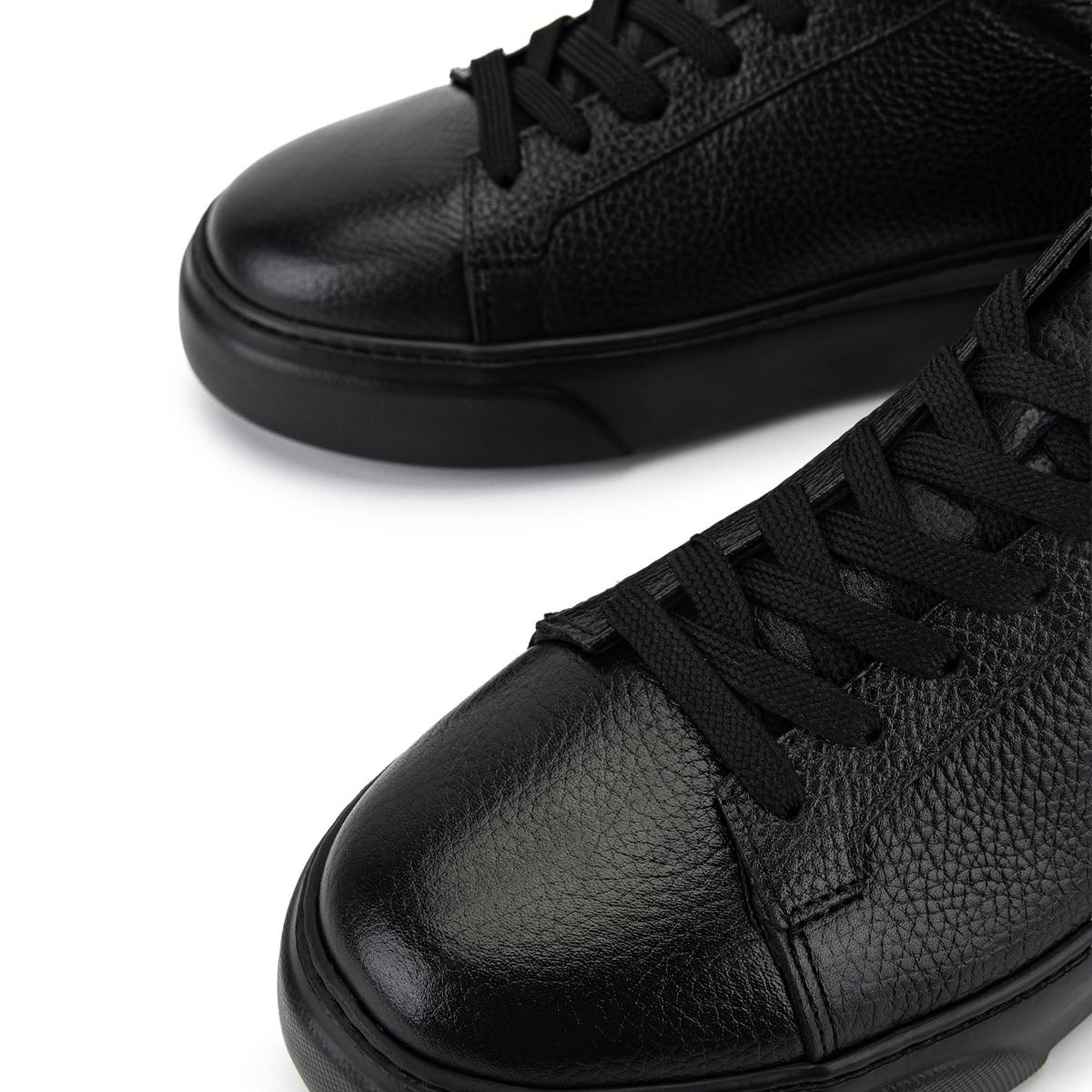 Tamer Tanca Erkek Hakiki Deri Siyah/Siyah Sneakers & Spor Ayakkabı