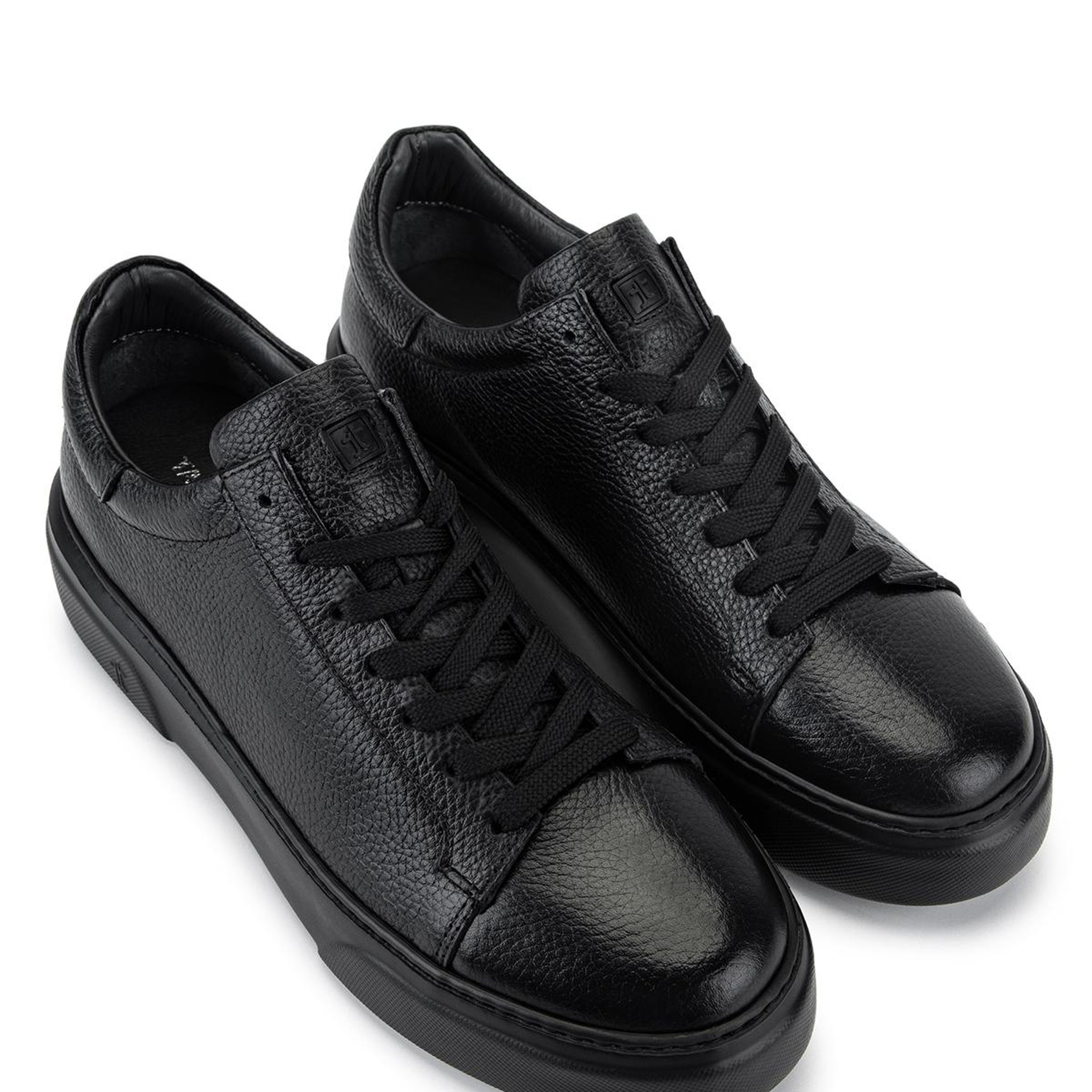 Tamer Tanca Erkek Hakiki Deri Siyah/Siyah Sneakers & Spor Ayakkabı