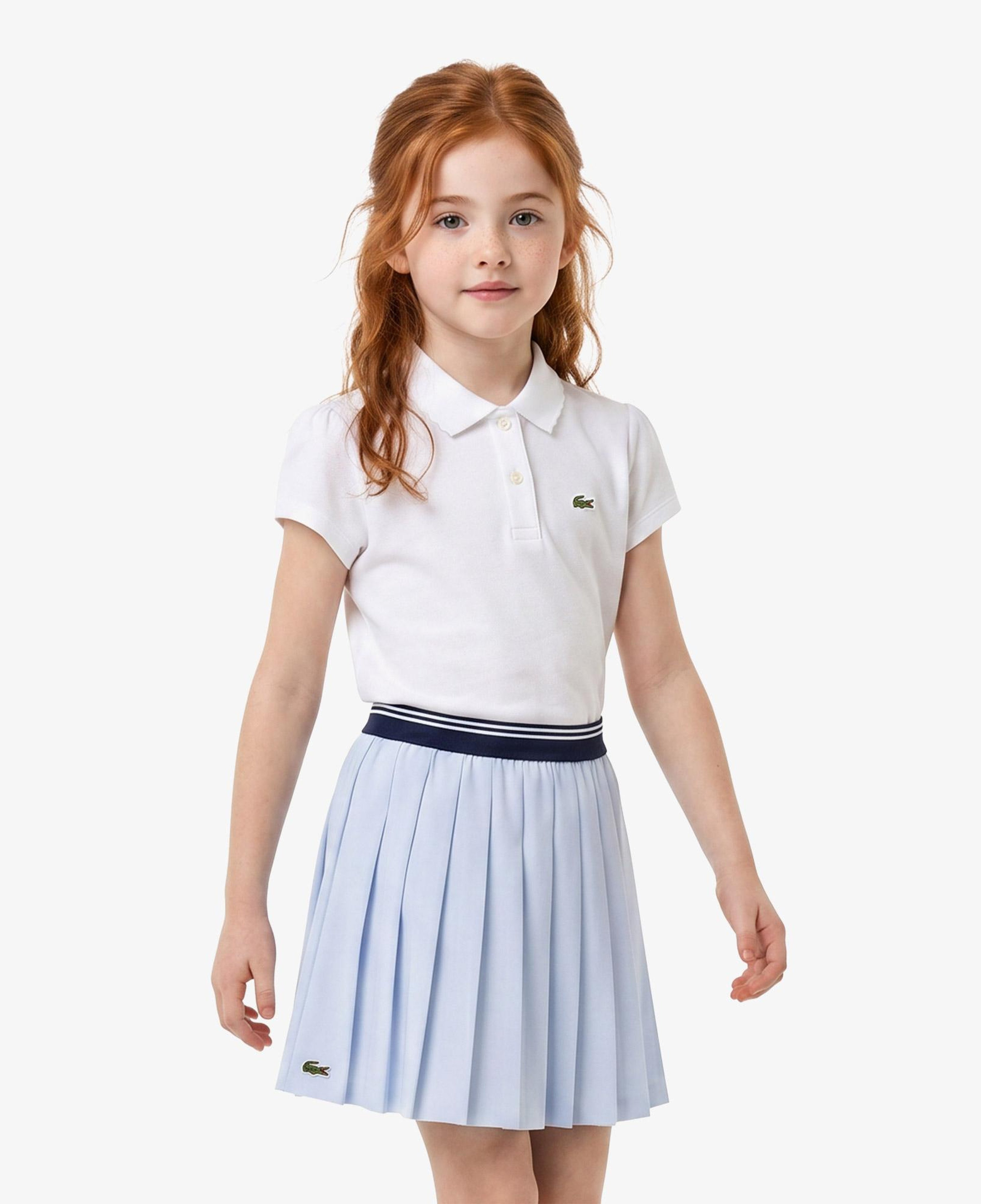 Kız Çocuk Beyaz Polo