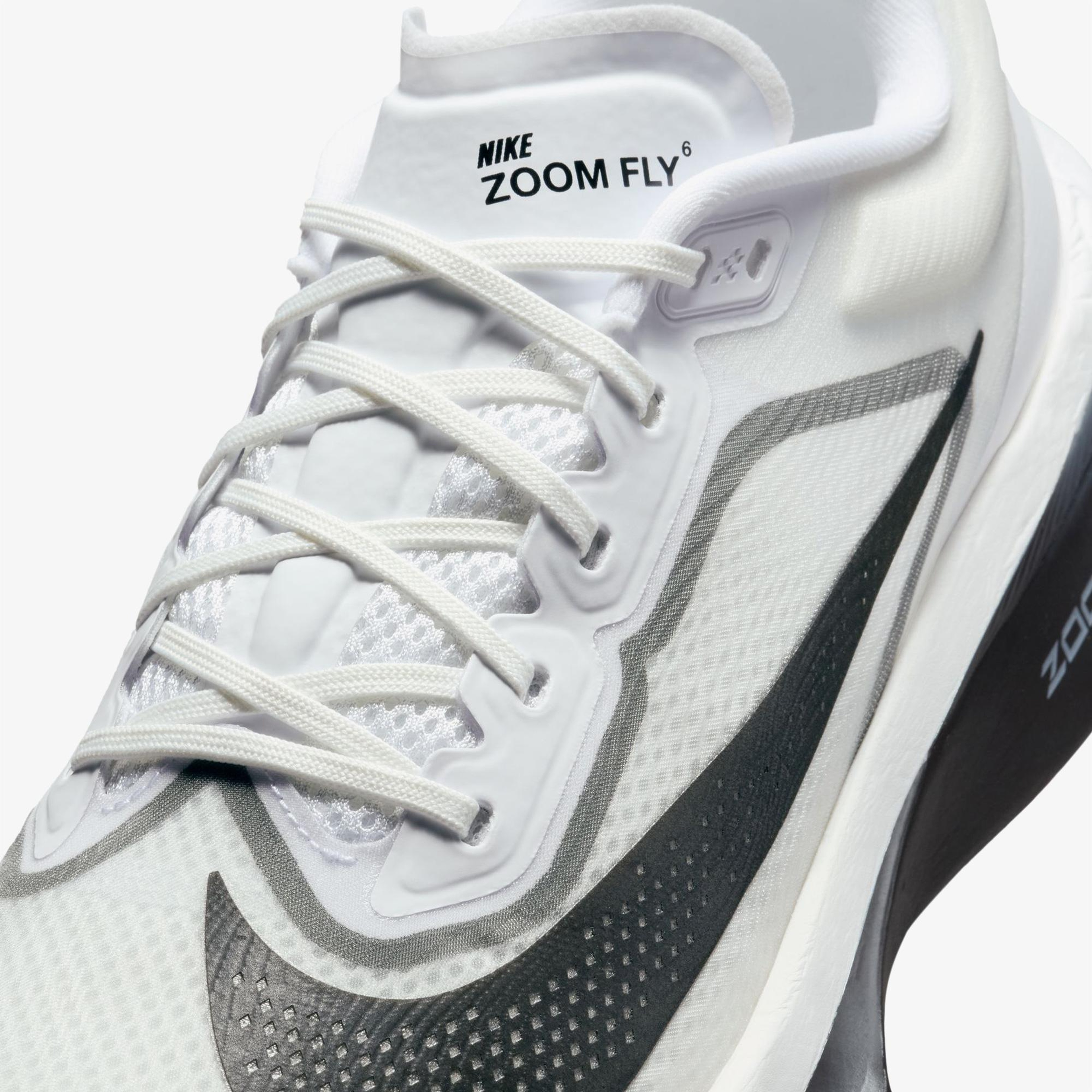 Nike Zoom Fly 6 Erkek Beyaz Koşu Ayakkabısı