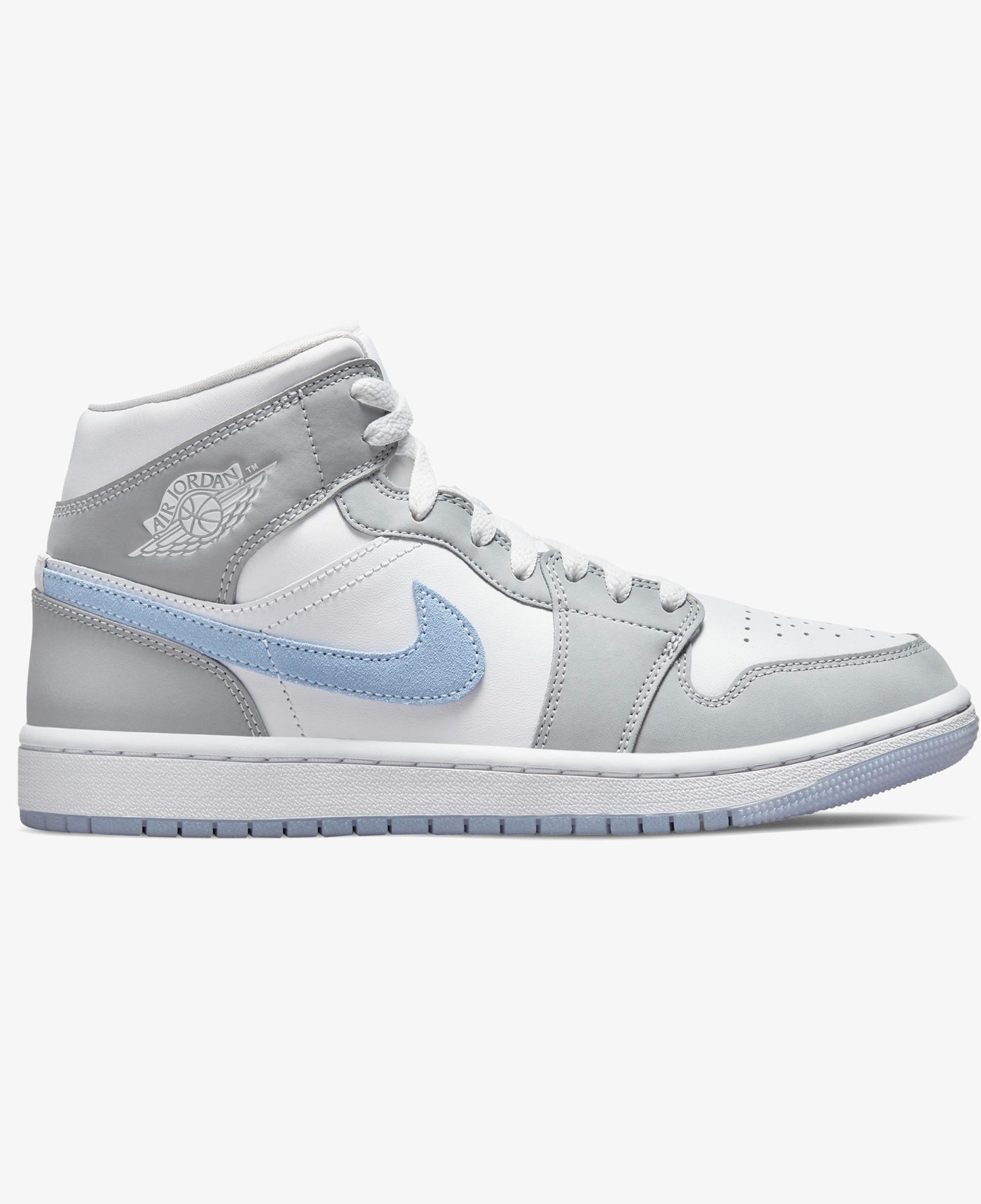 Jordan Air 1 Mid Kadın Gri Spor Ayakkabı