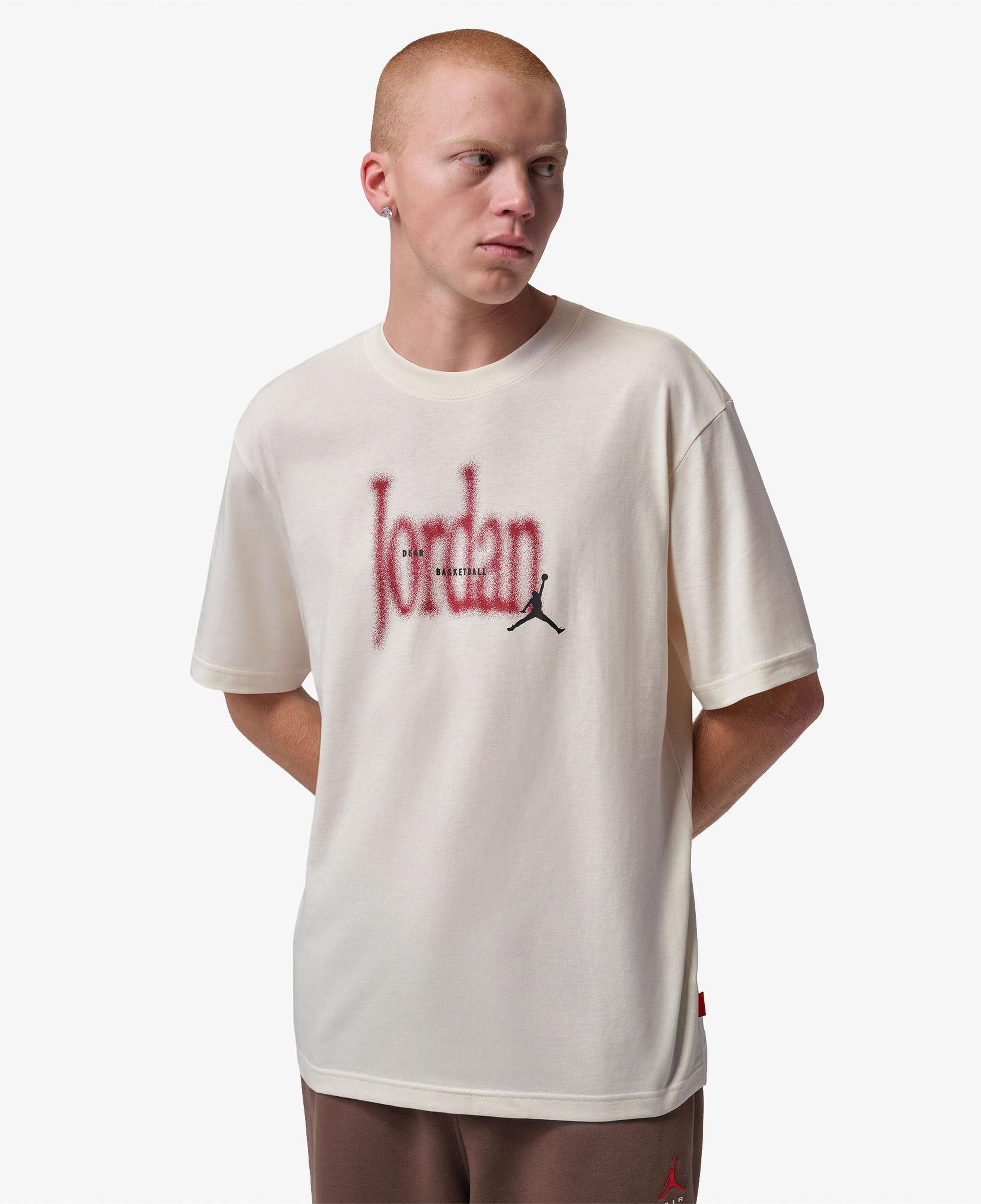Jordan Brooklyn Love 85 Erkek Krem Rengi T-Shirt