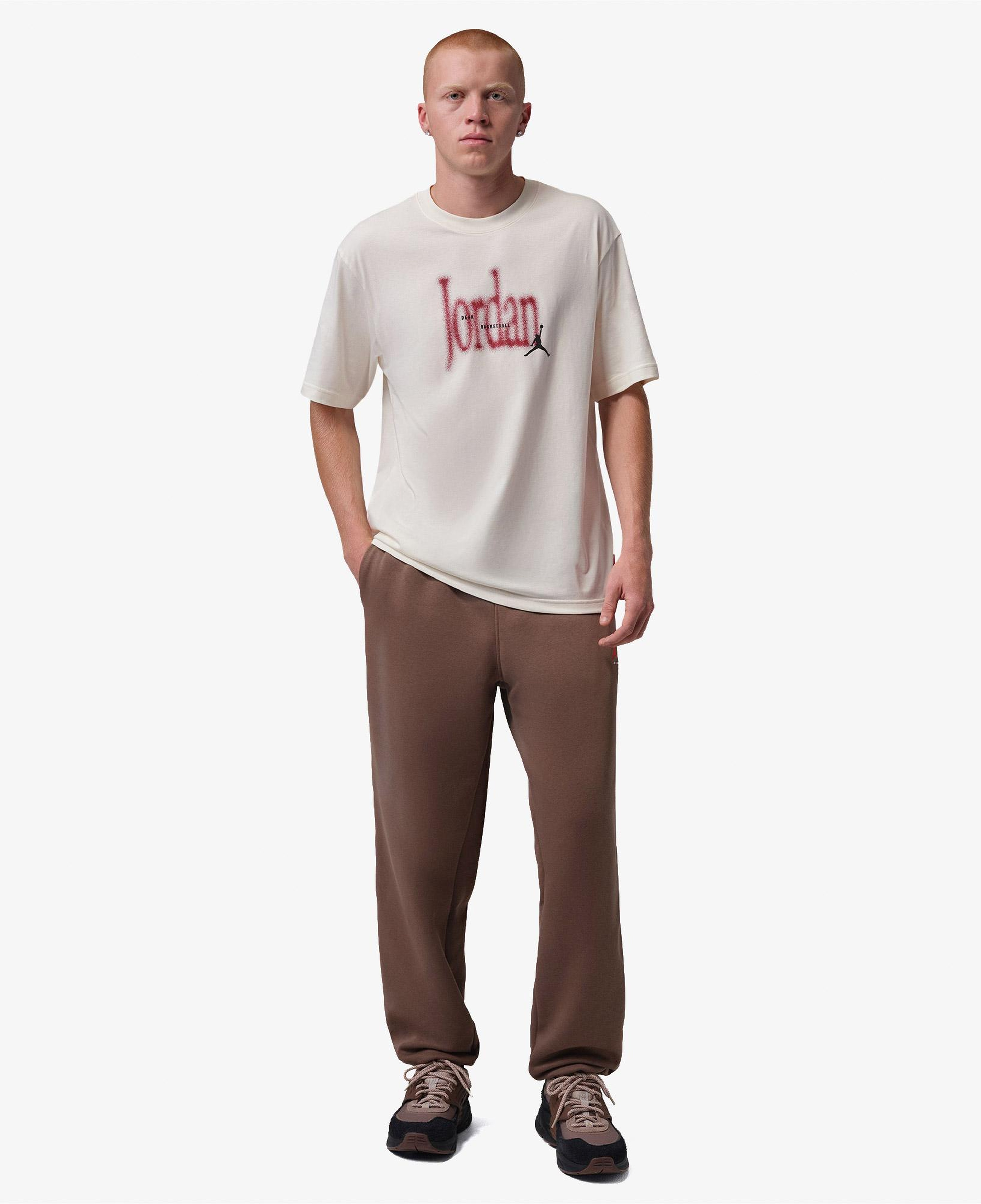 Jordan Brooklyn Love 85 Erkek Krem Rengi T-Shirt