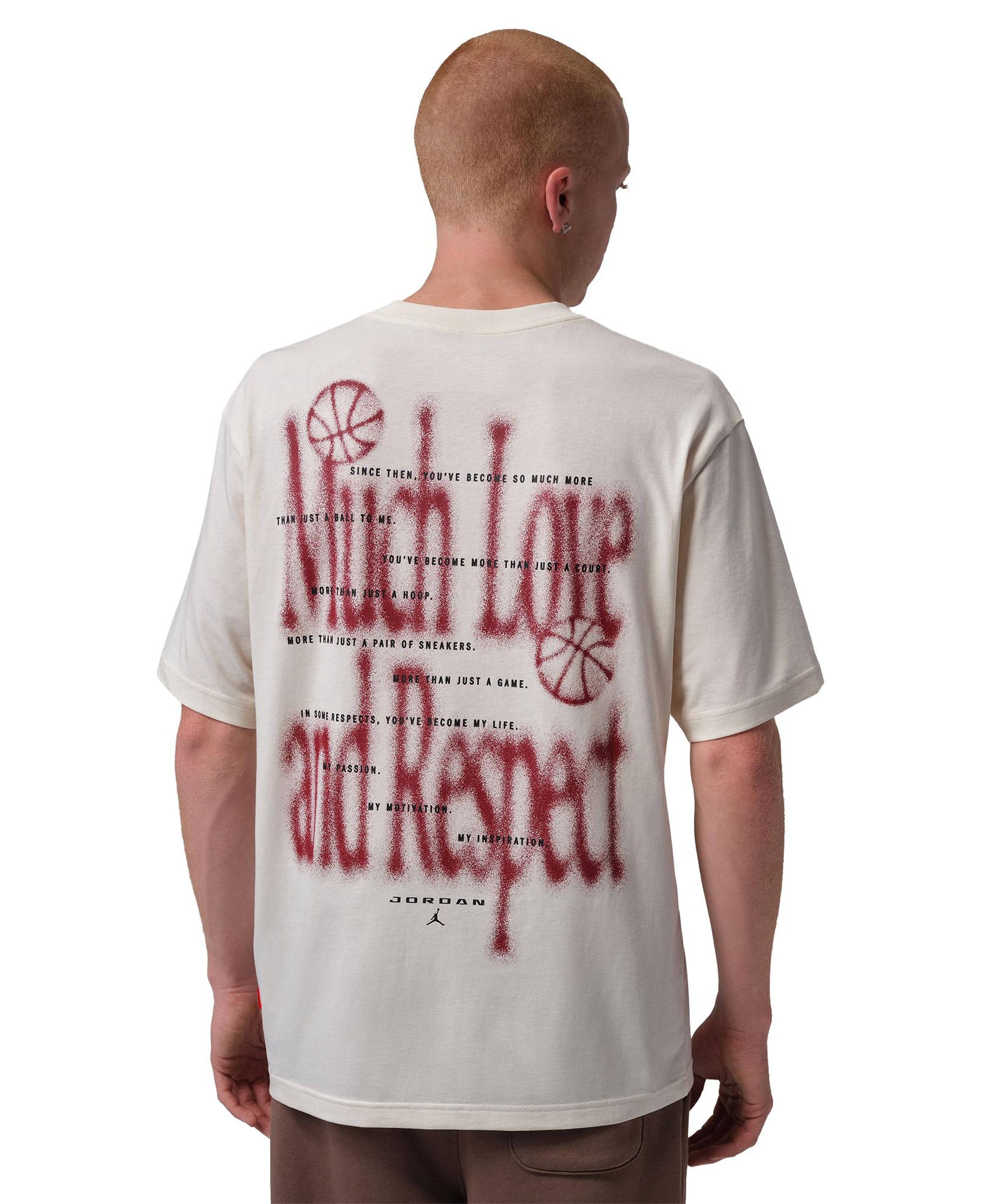 Jordan Brooklyn Love 85 Erkek Krem Rengi T-Shirt