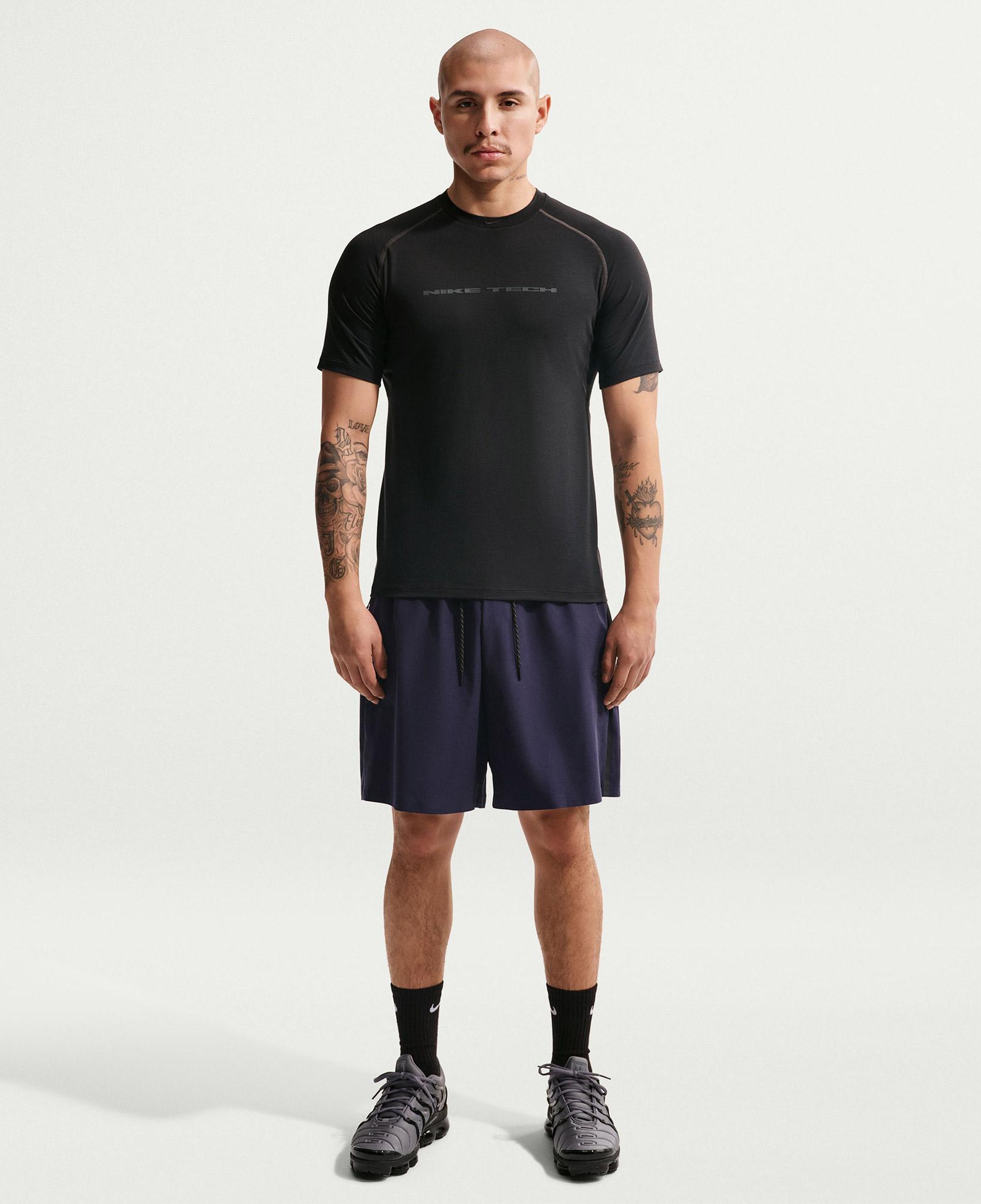 Nike Dri-Fit Tech Pro Erkek Siyah T-Shirt