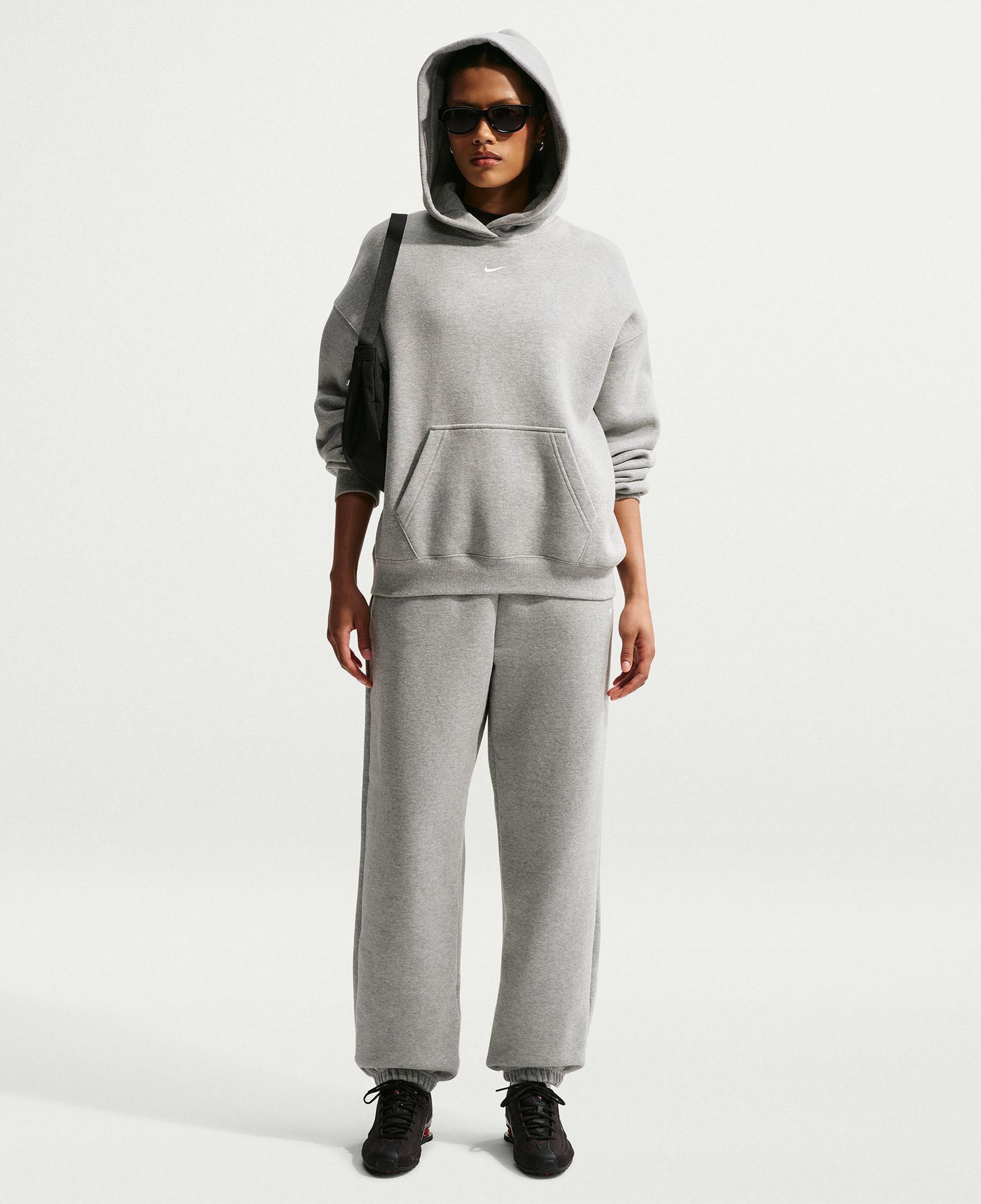 Nike Studio Fleece Kadın Gri Eşofman Altı