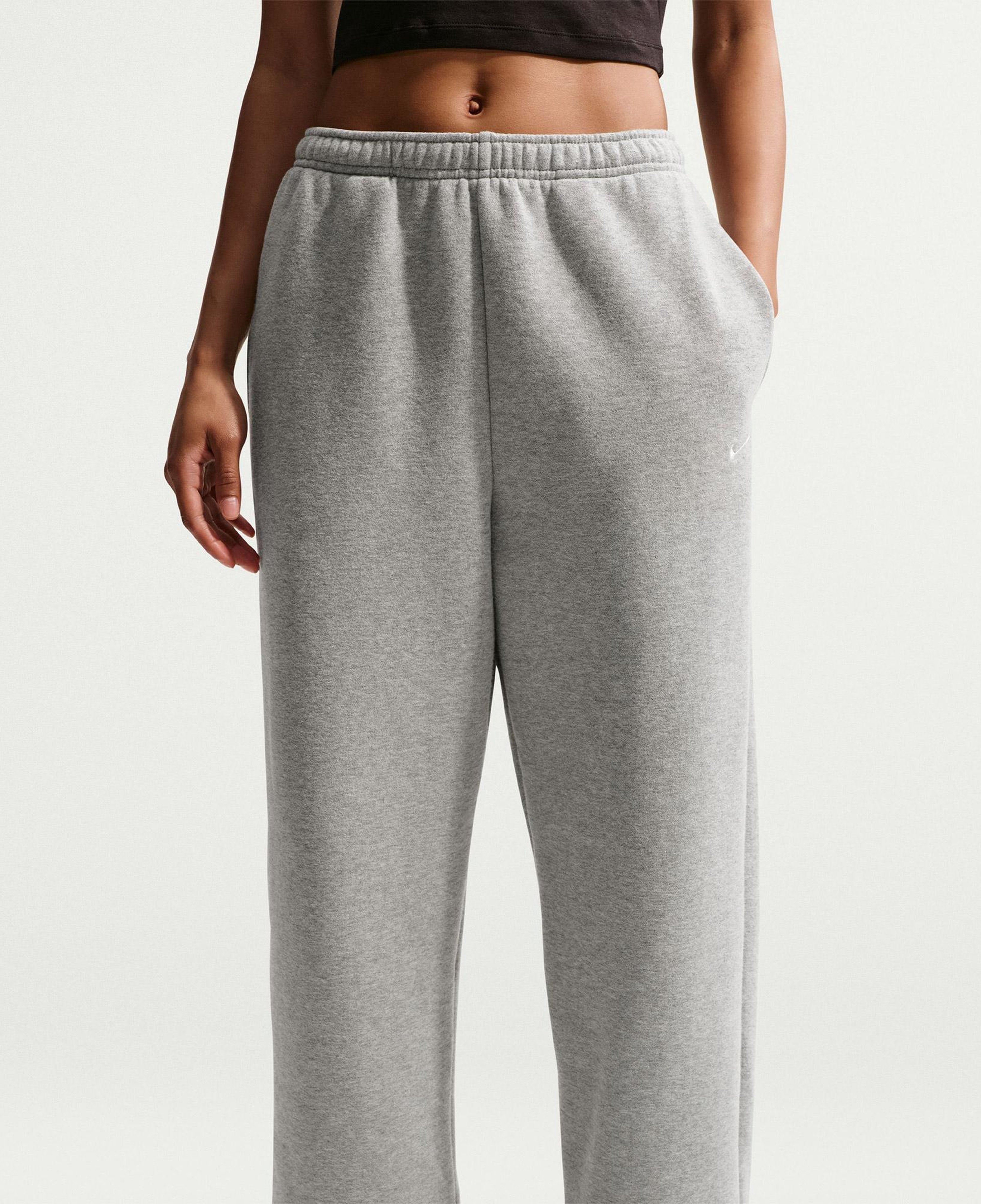 Nike Studio Fleece Kadın Gri Eşofman Altı