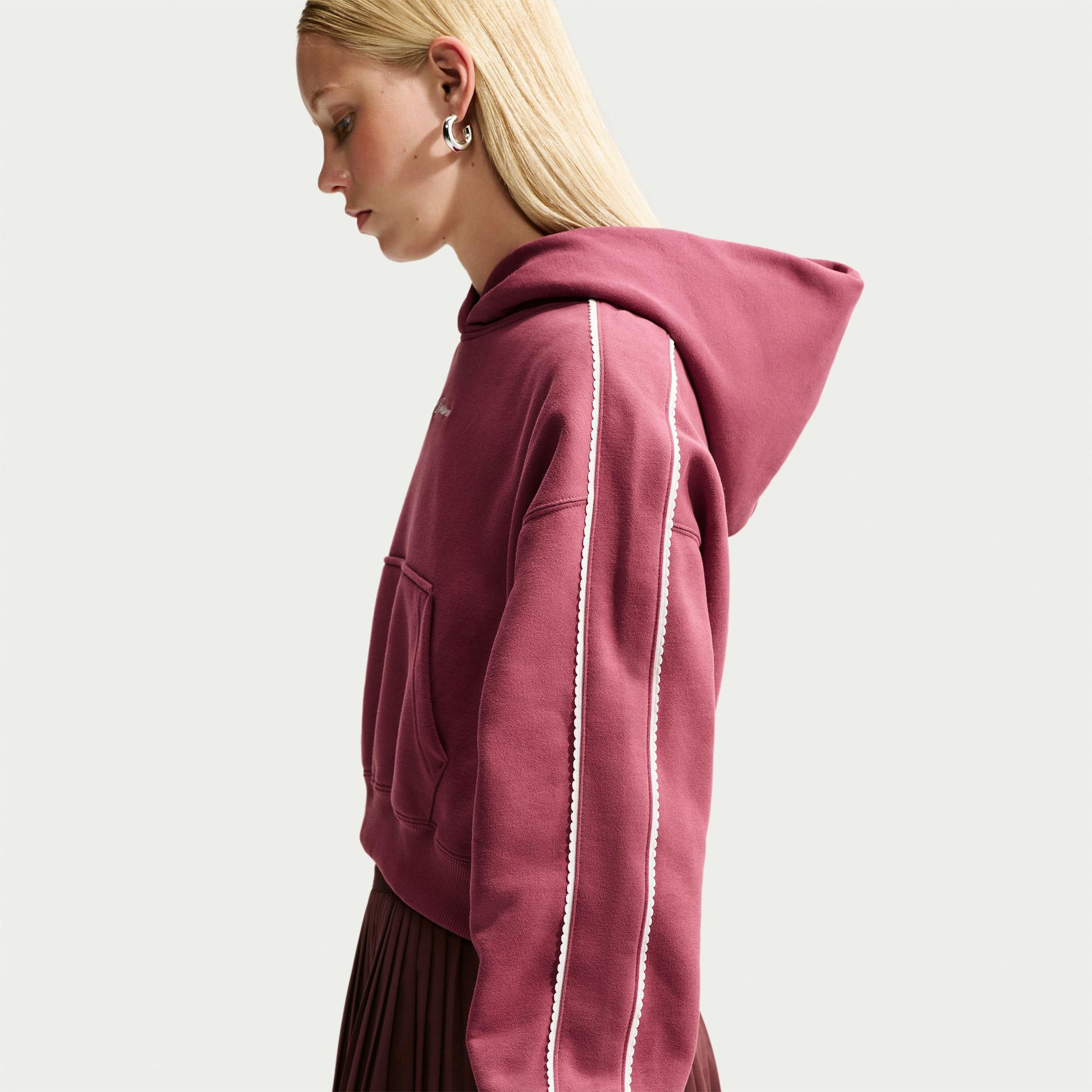 Nike Studio Fleece Kadın Pembe Hoodie