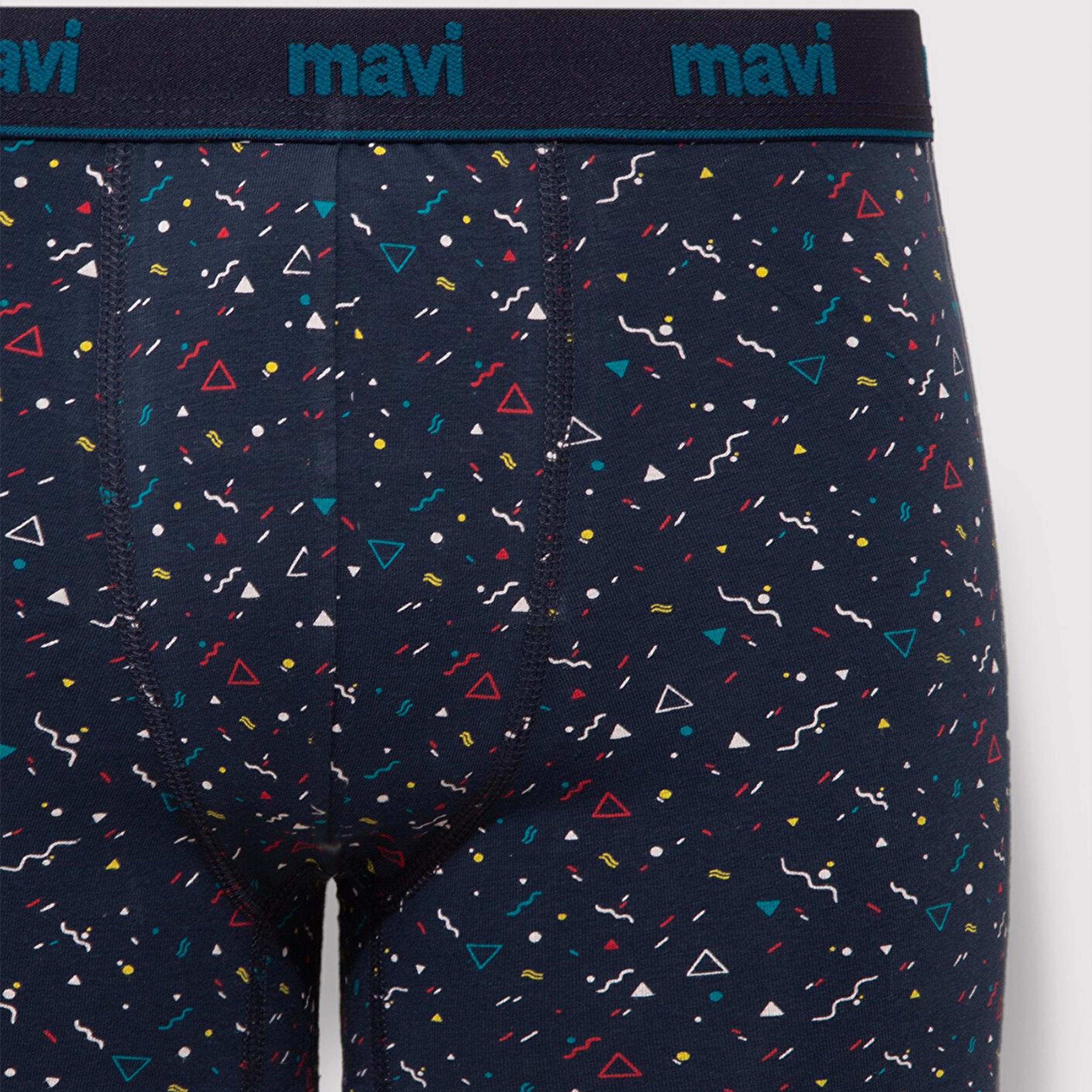 Mavi Baskılı Lacivert Boxer 092458-32184