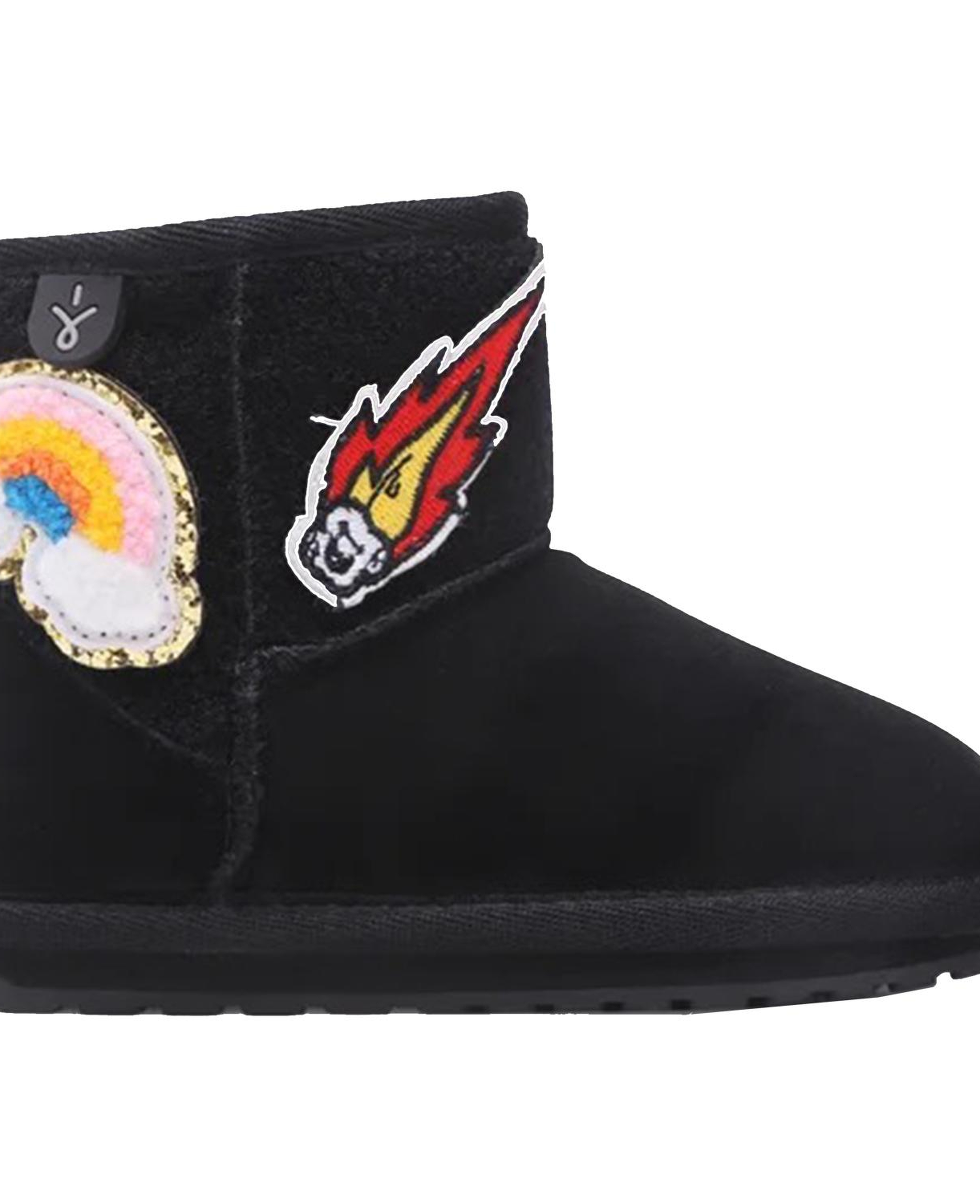 Emu Australia Wallaby Mini Play Unisex Çocuk Siyah Bot