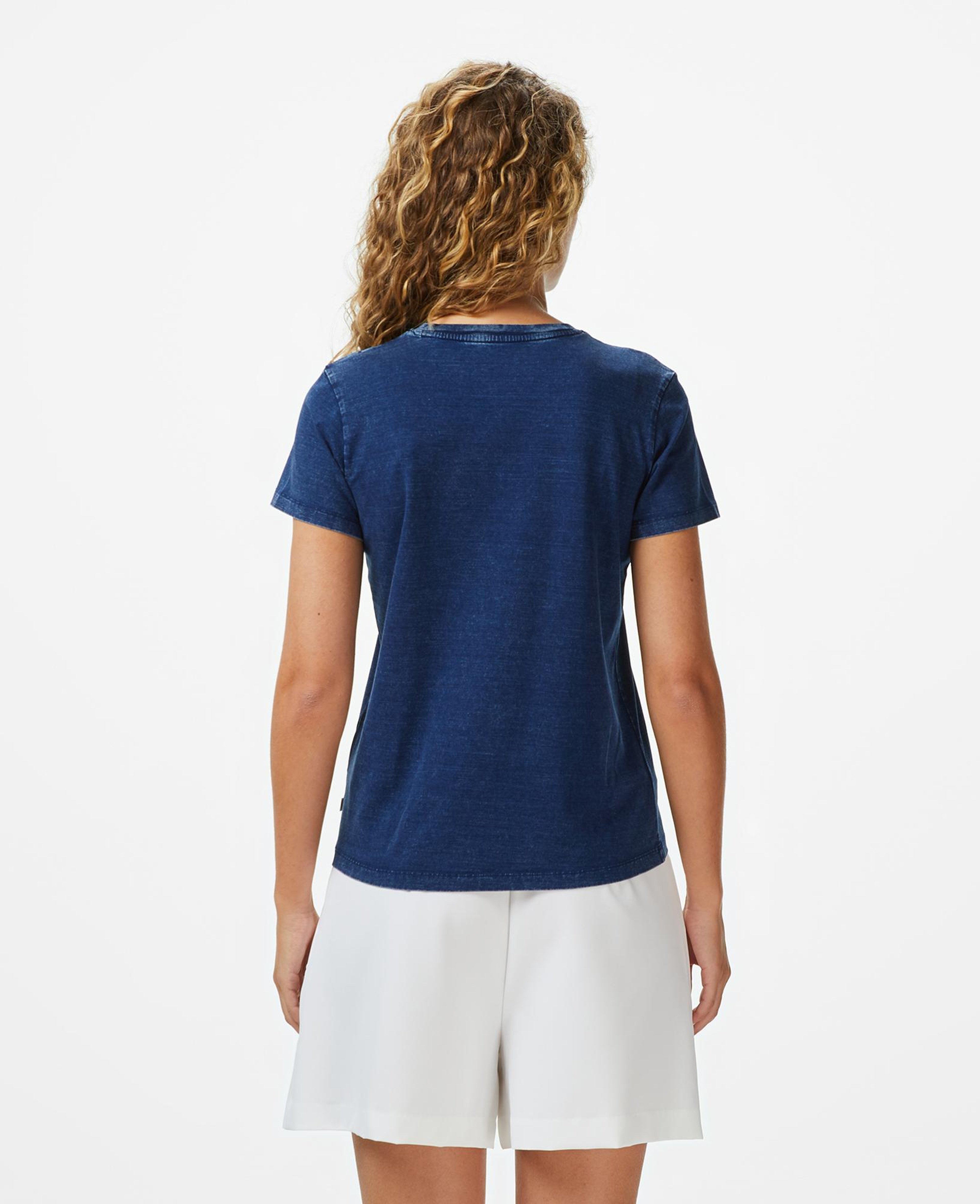 Guess Regular Fit Kadın Lacivert T-Shirt