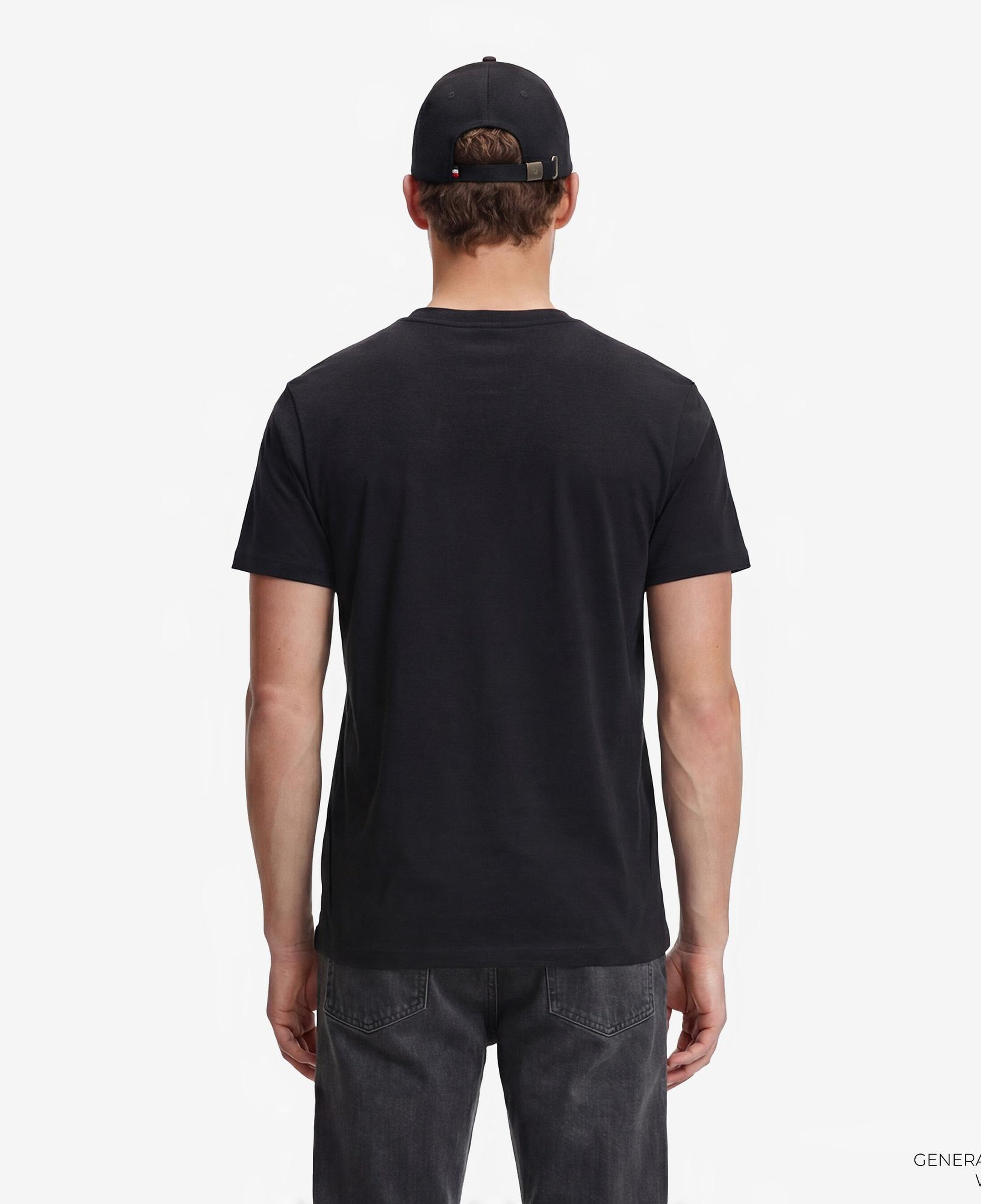 Tommy Hilfiger Flag Erkek Siyah T-Shirt