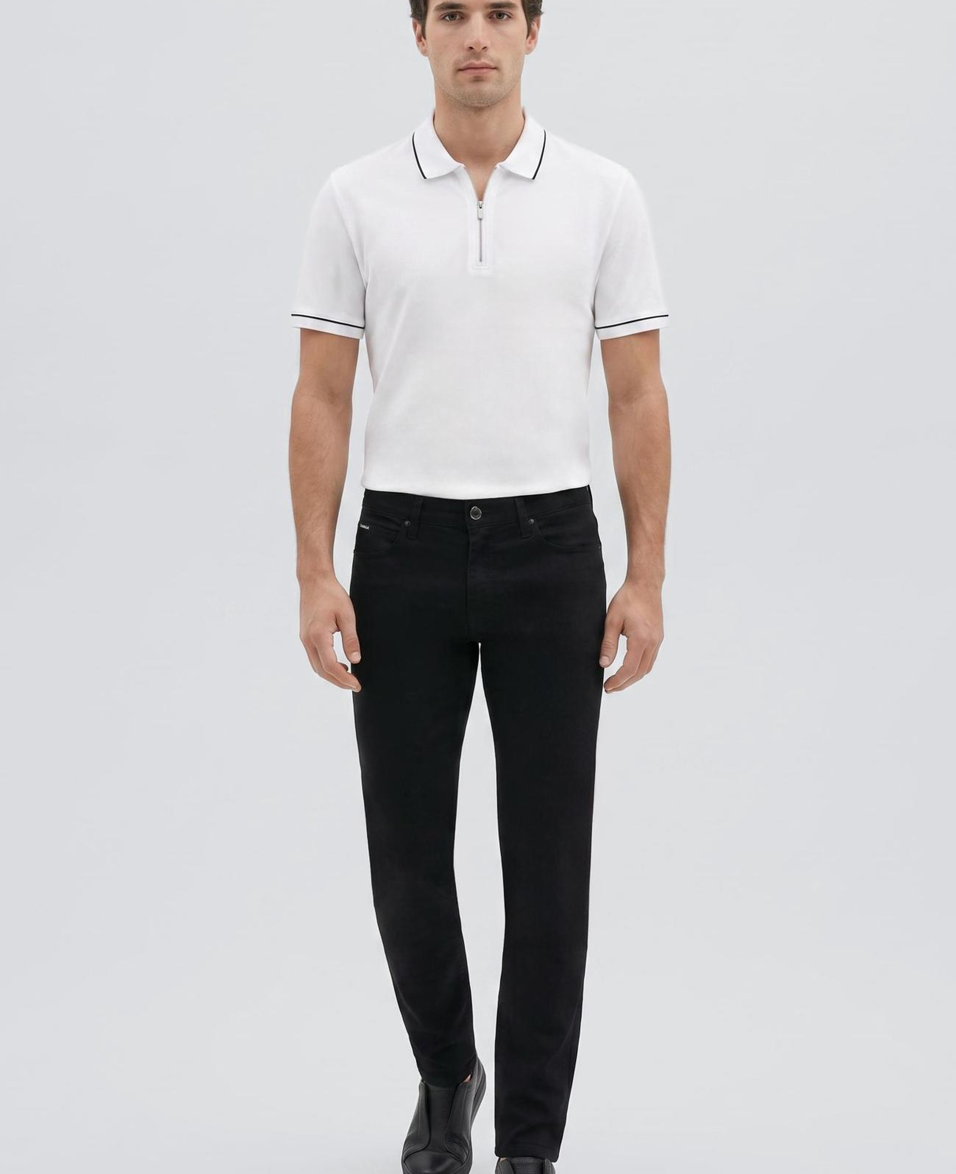 Network Erkek Beyaz Polo Pike T-shirt