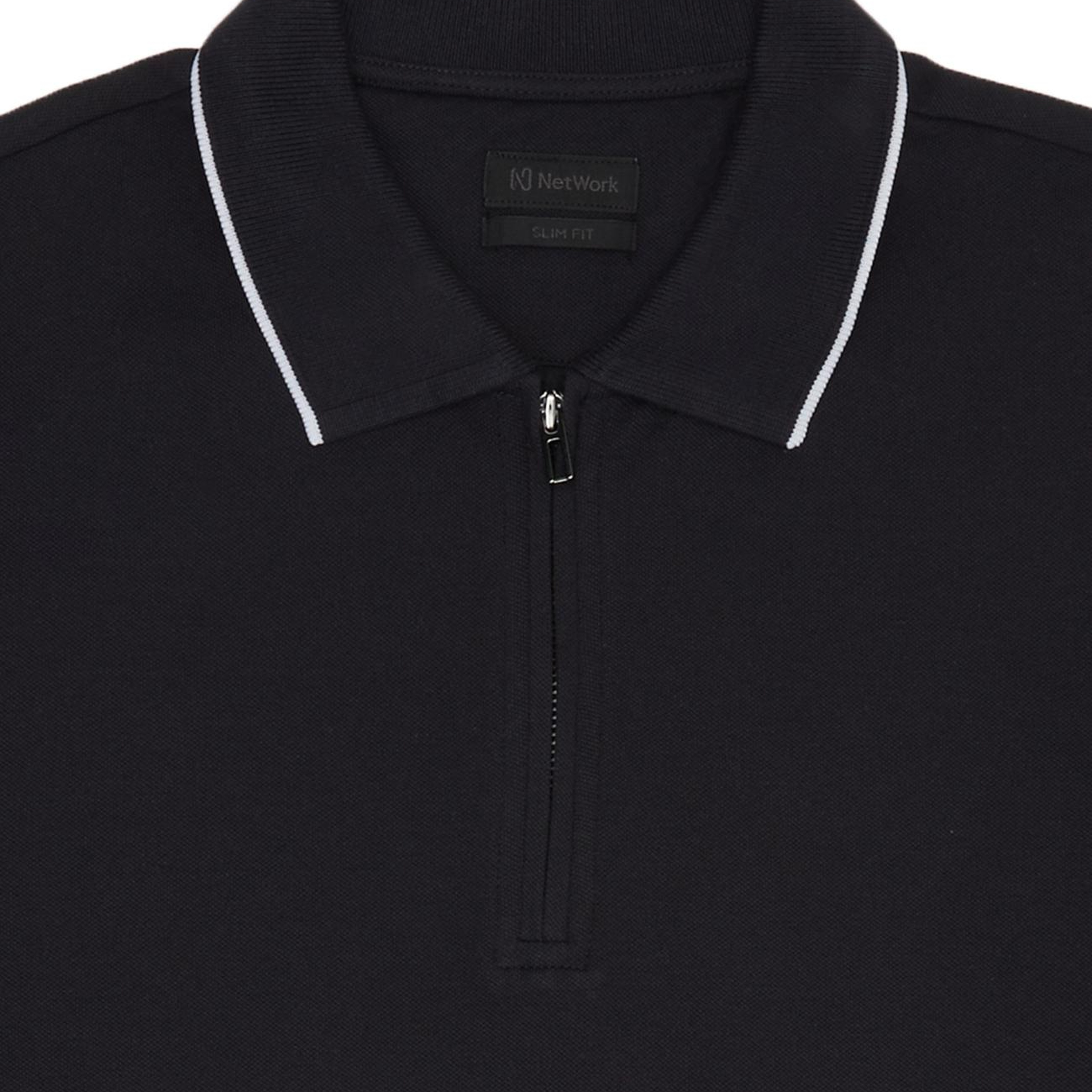 Network Erkek Lacivert Polo Pike T-shirt