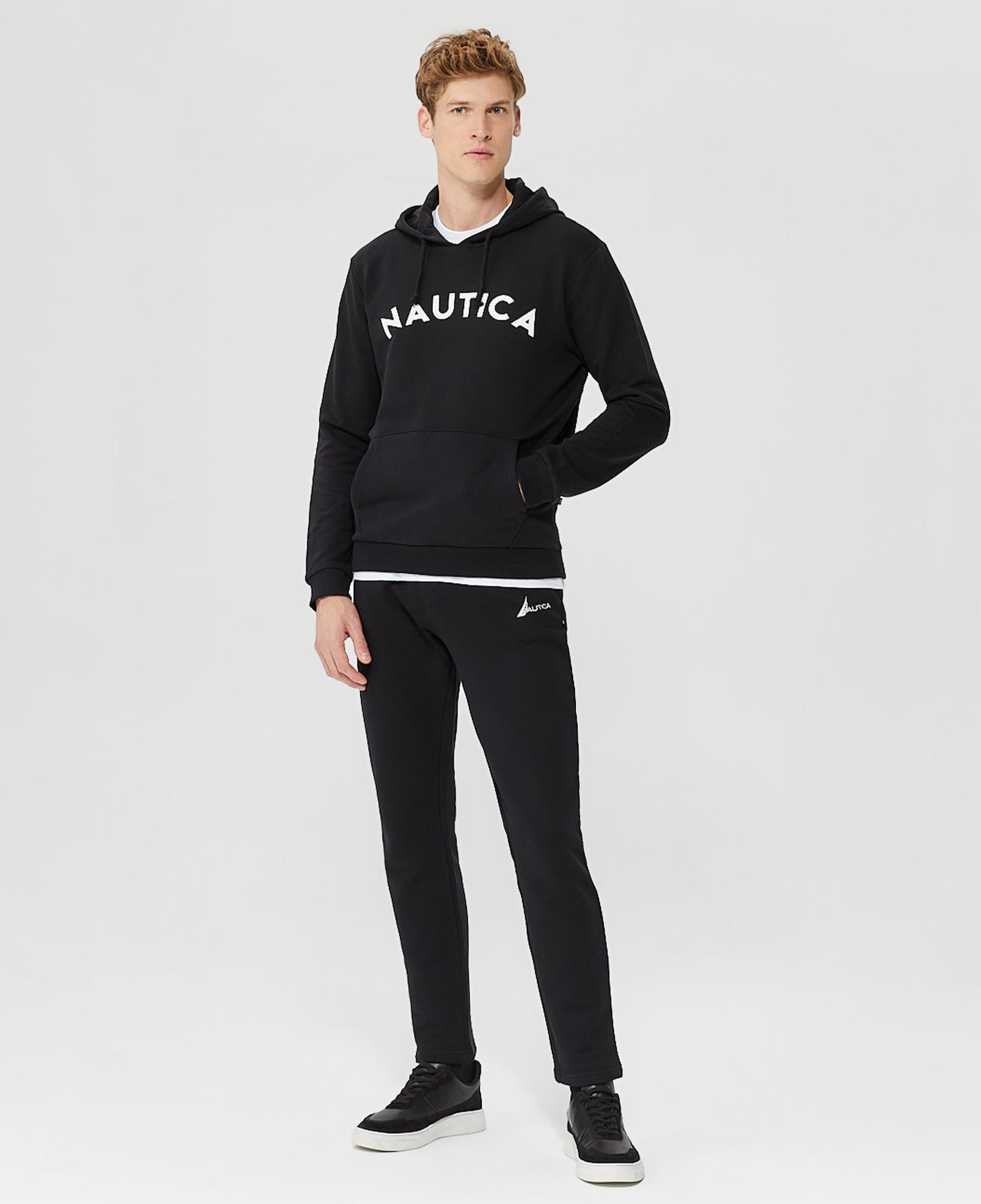 Nautica Erkek Siyah Standart Fit Sweatshirt