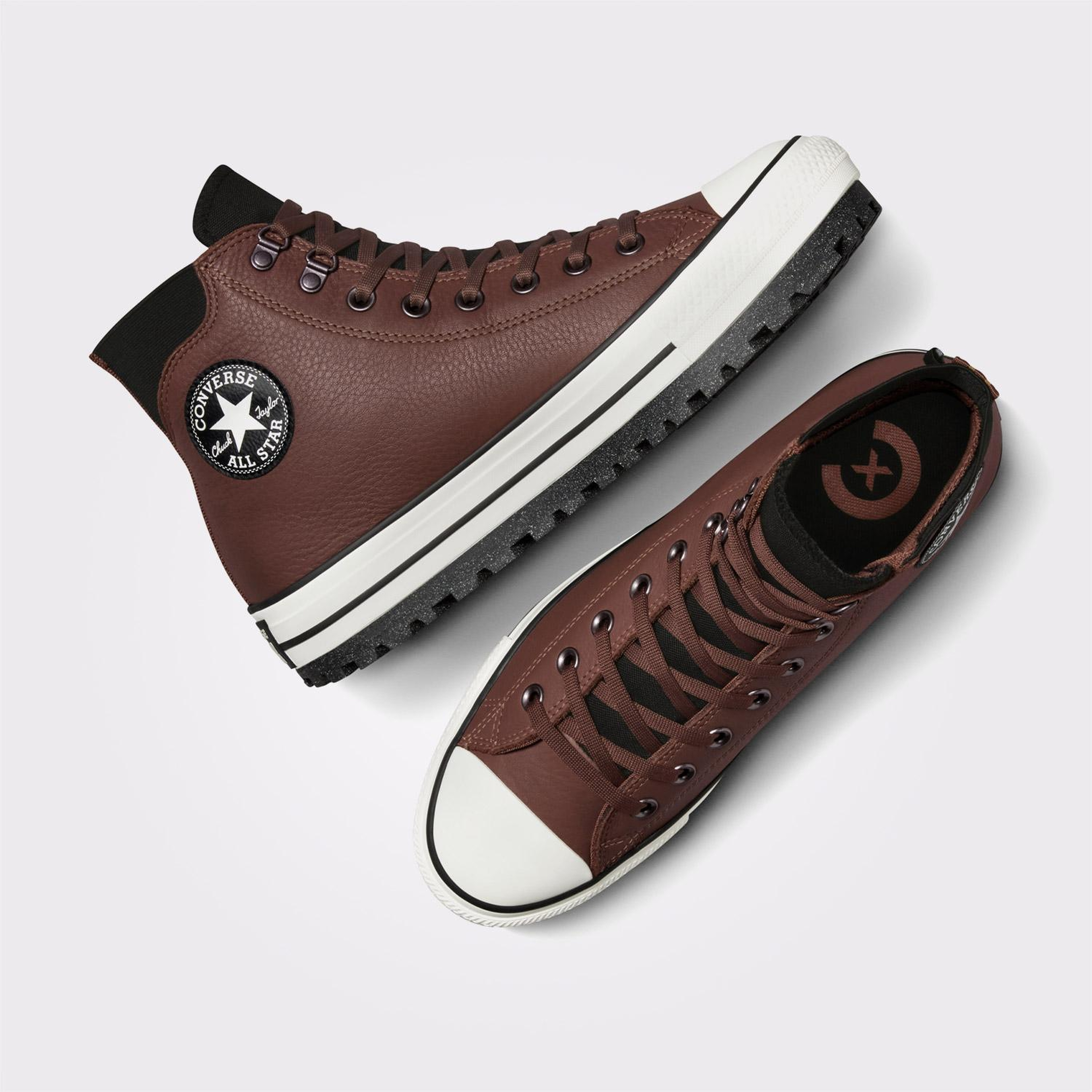 Converse Chuck Taylor All Star City Trek Unisex Kahverengi Deri Su Geçirmez Bot