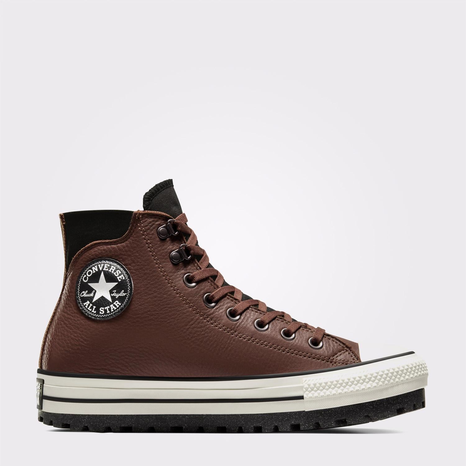 Converse Chuck Taylor All Star City Trek Unisex Kahverengi Deri Su Geçirmez Bot