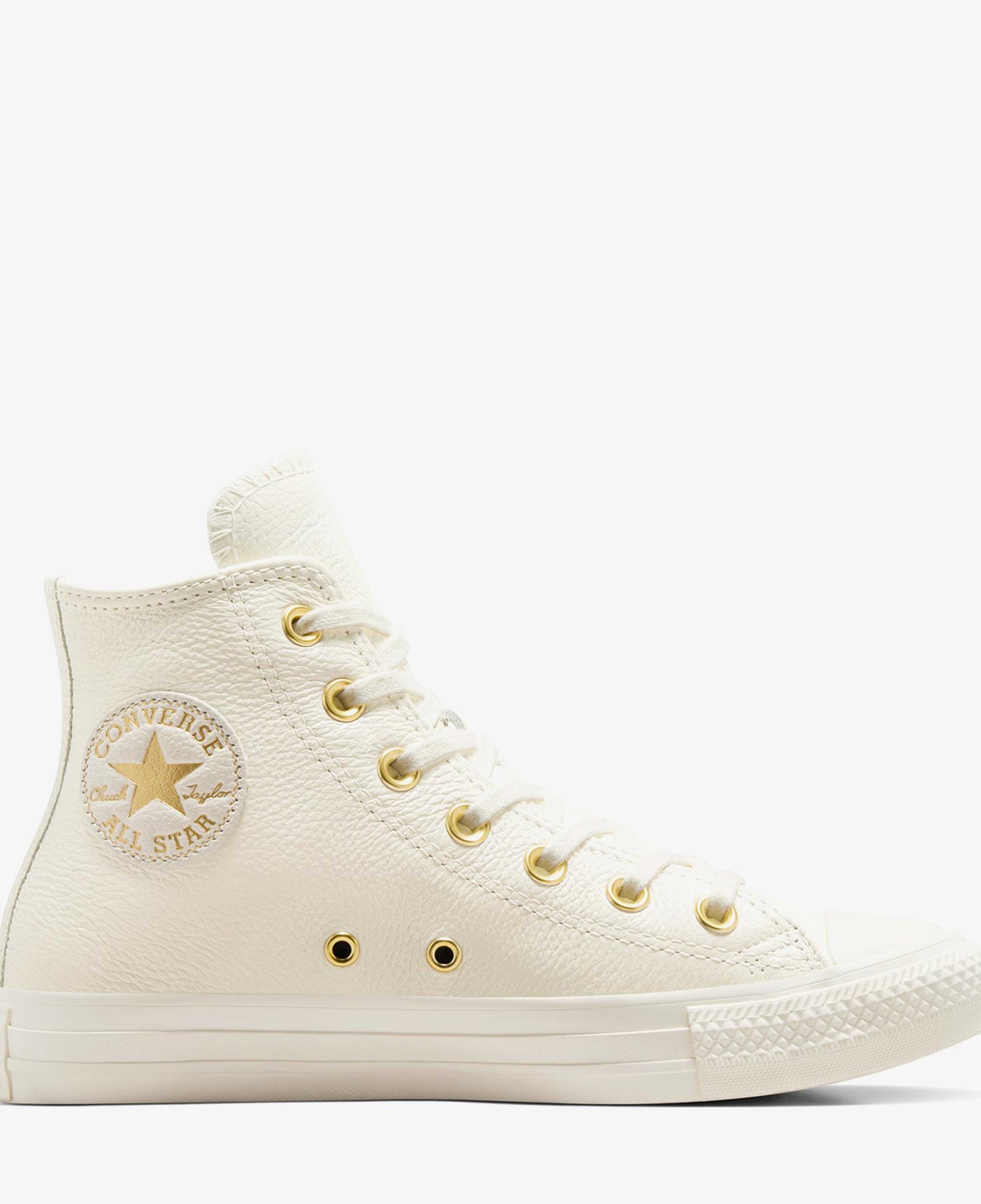 Converse Chuck Taylor All Star Kadın Krem Deri Sneaker