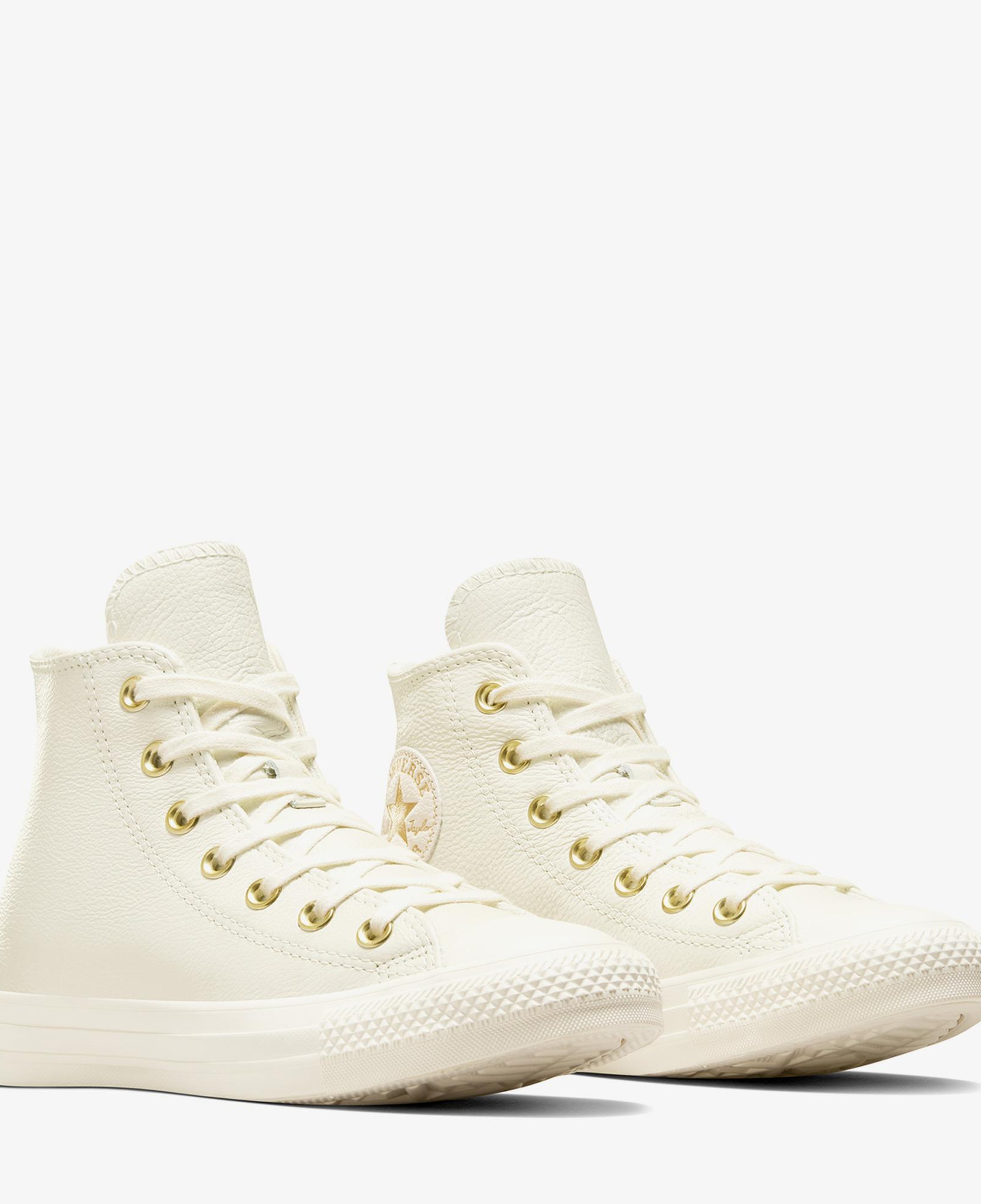 Converse Chuck Taylor All Star Kadın Krem Deri Sneaker