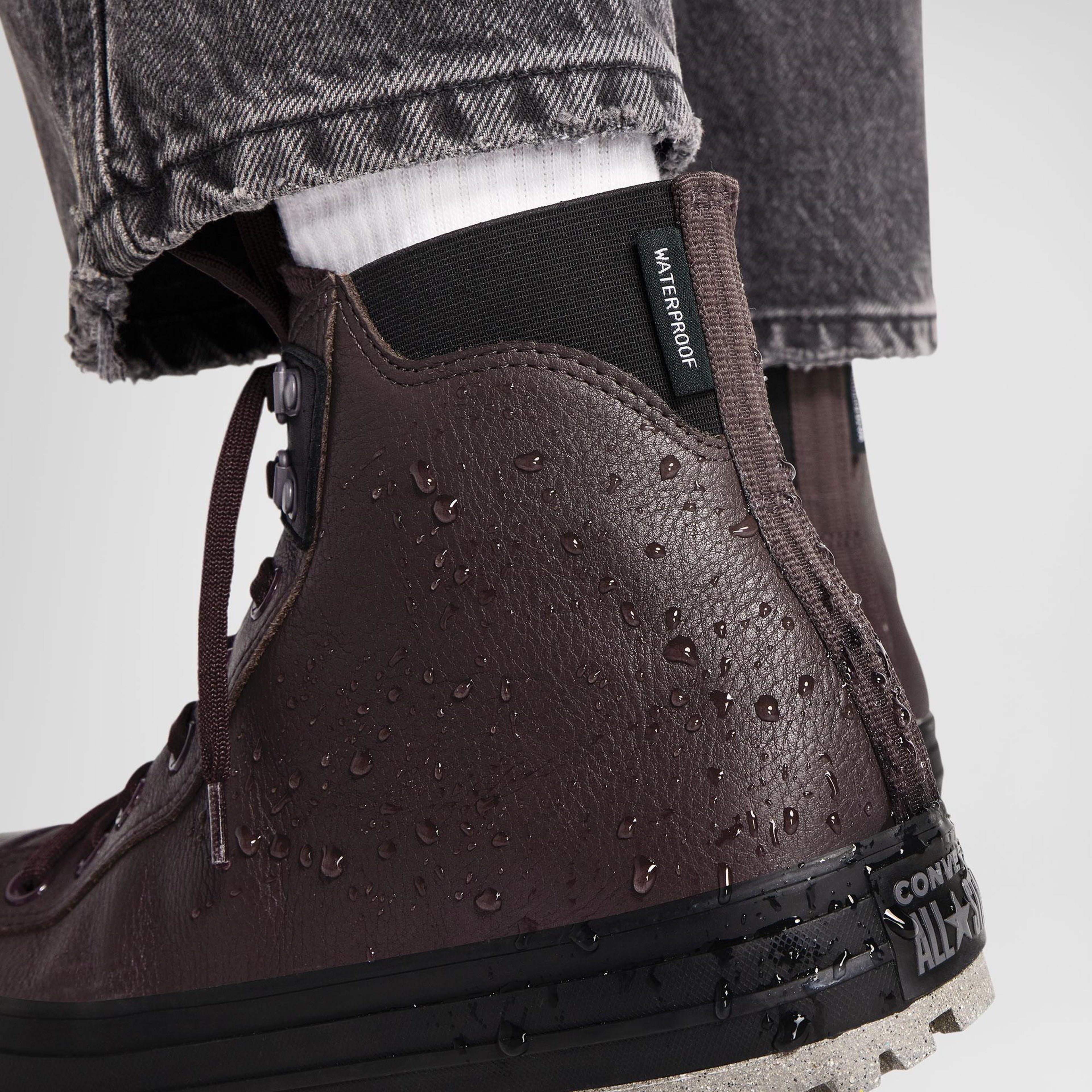 Converse Chuck Taylor All Star City Trek Unisex Kahverengi Deri Su Geçirmez Bot