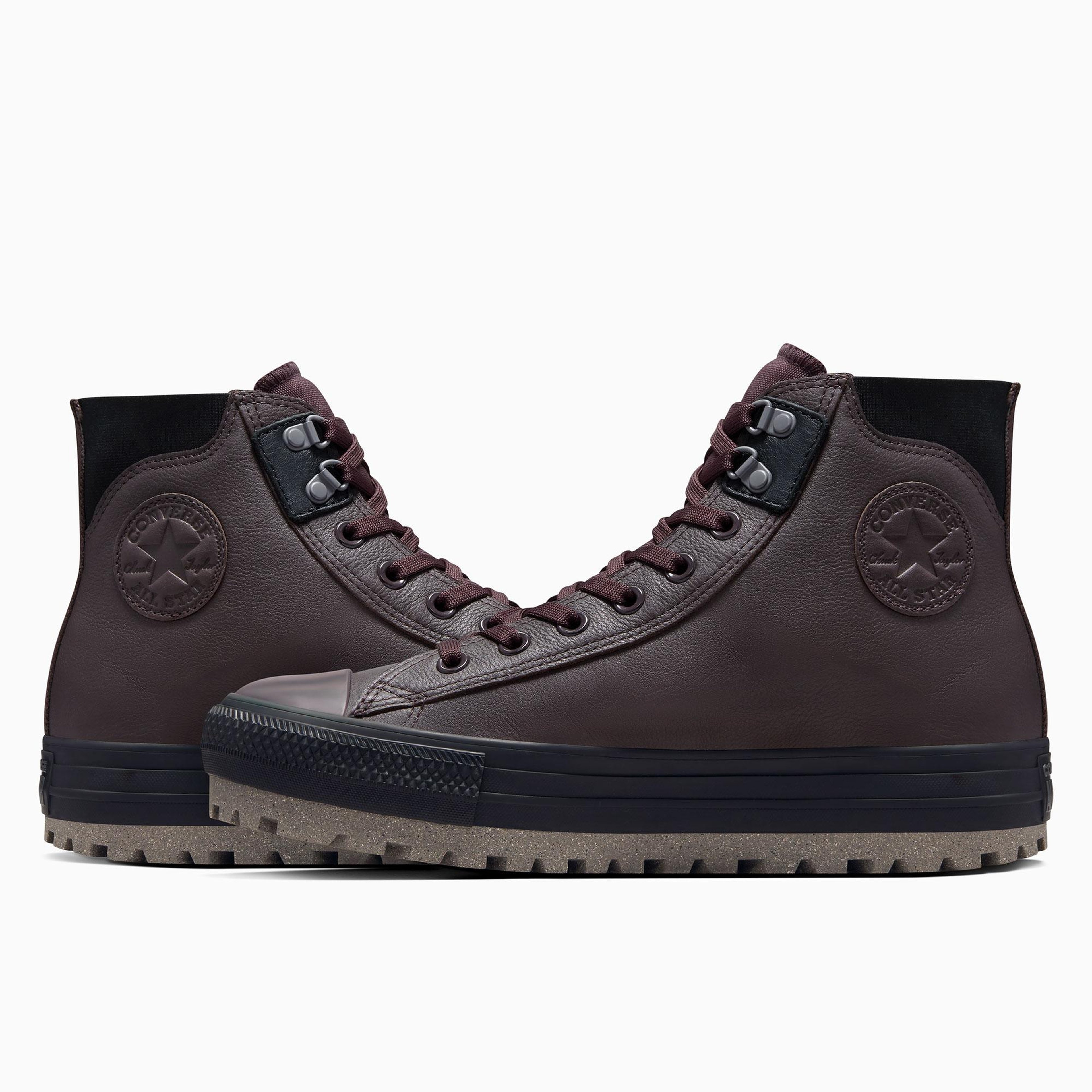 Converse Chuck Taylor All Star City Trek Unisex Kahverengi Deri Su Geçirmez Bot