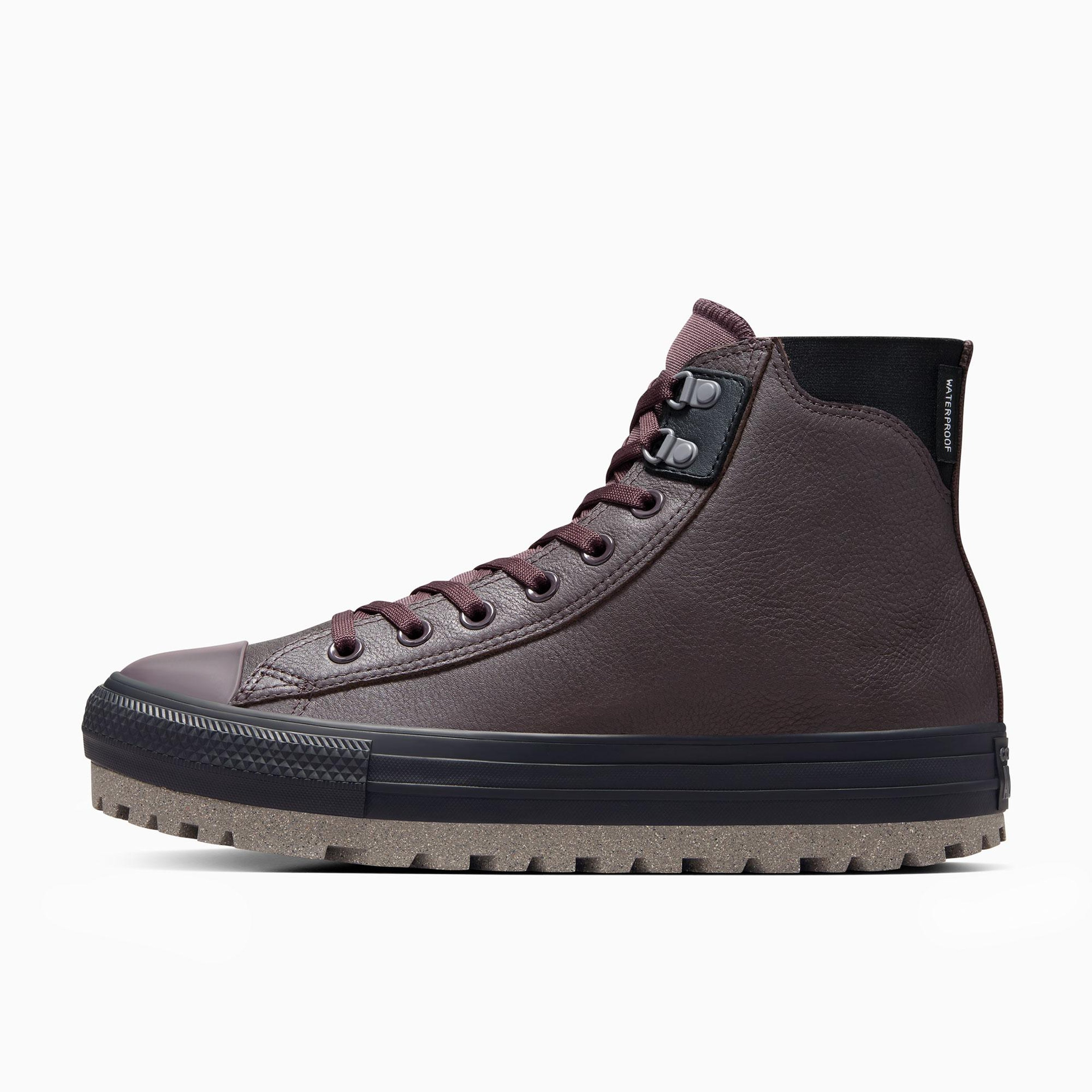 Converse Chuck Taylor All Star City Trek Unisex Kahverengi Deri Su Geçirmez Bot