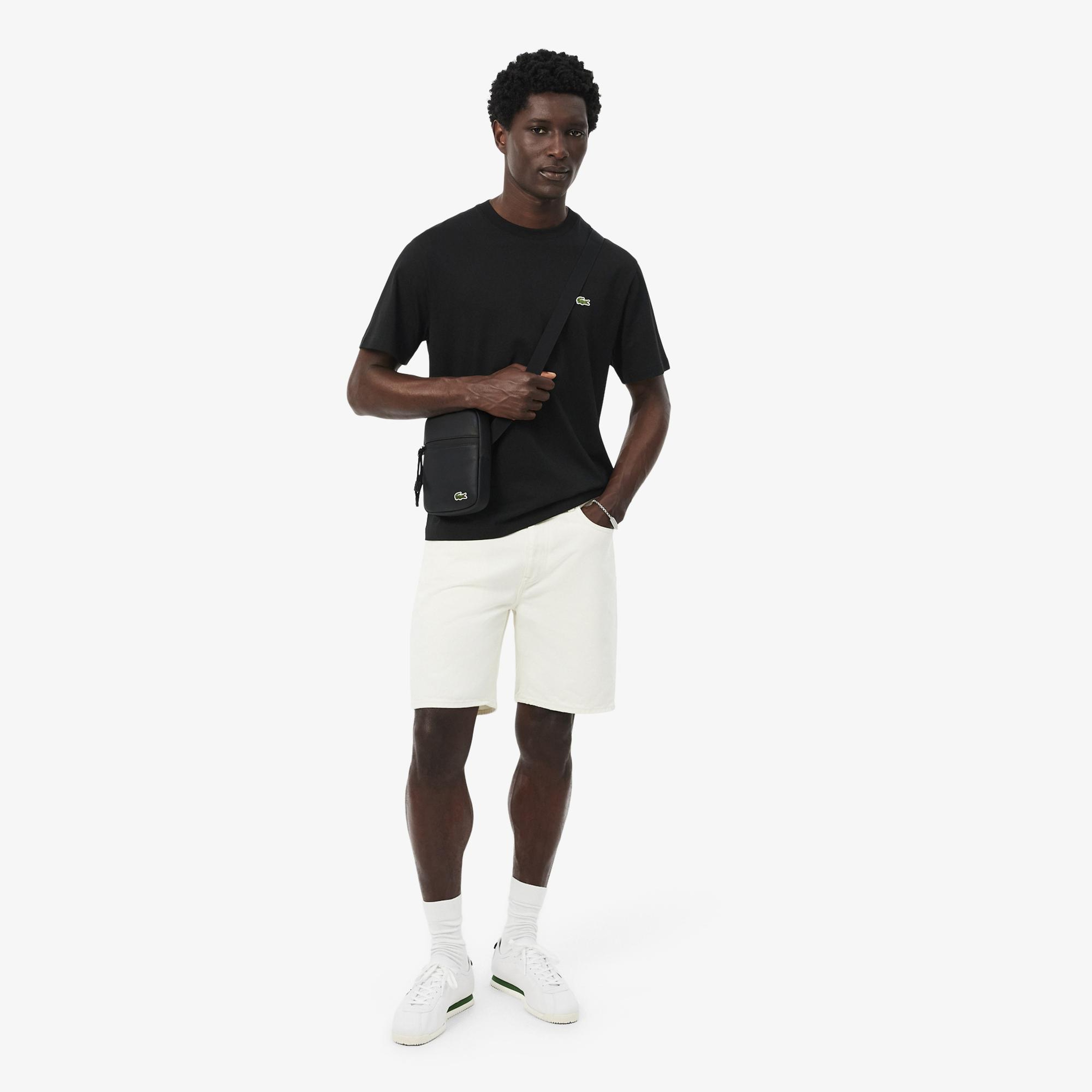 Erkek Classic Fit Bisiklet Yaka Siyah T-Shirt