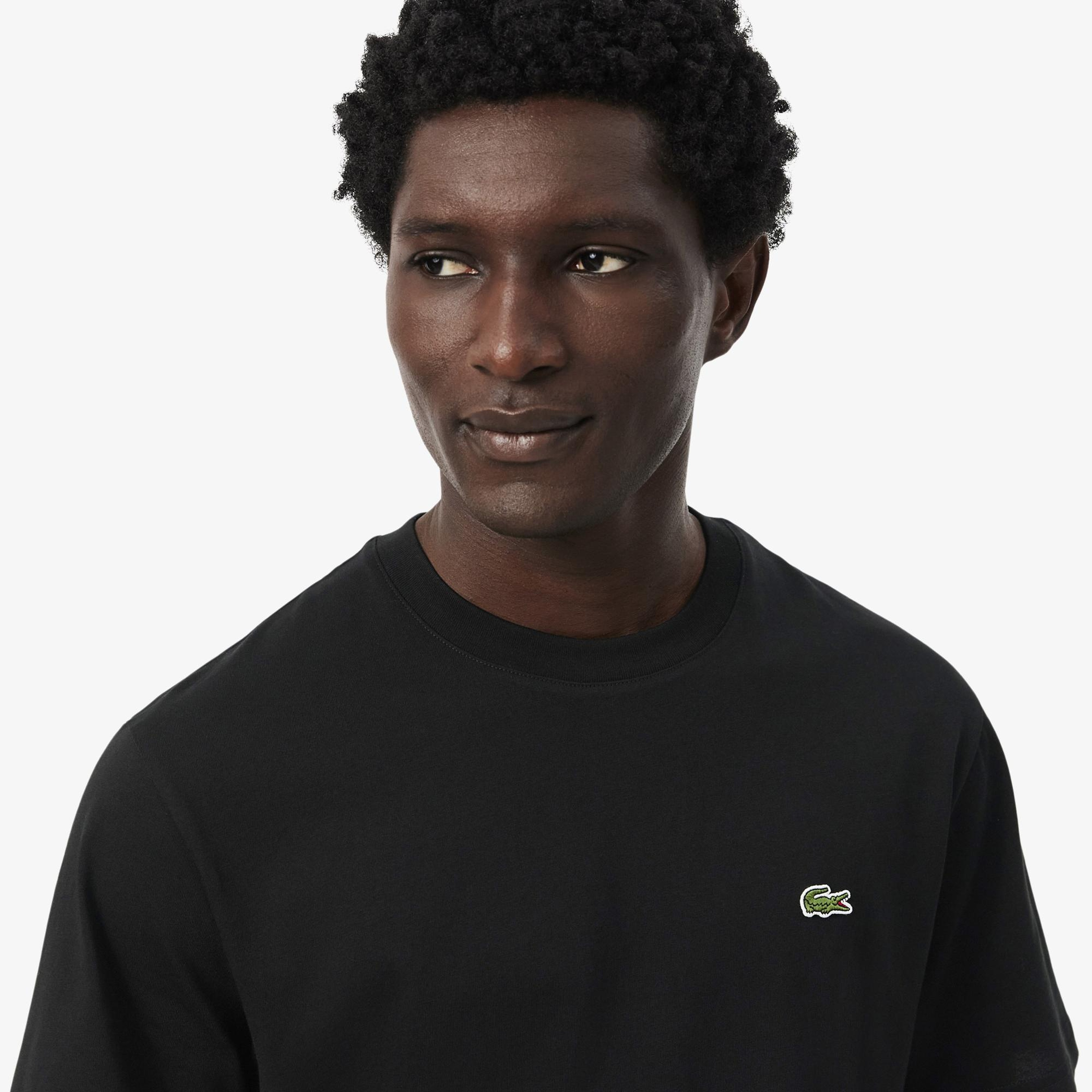 Erkek Classic Fit Bisiklet Yaka Siyah T-Shirt