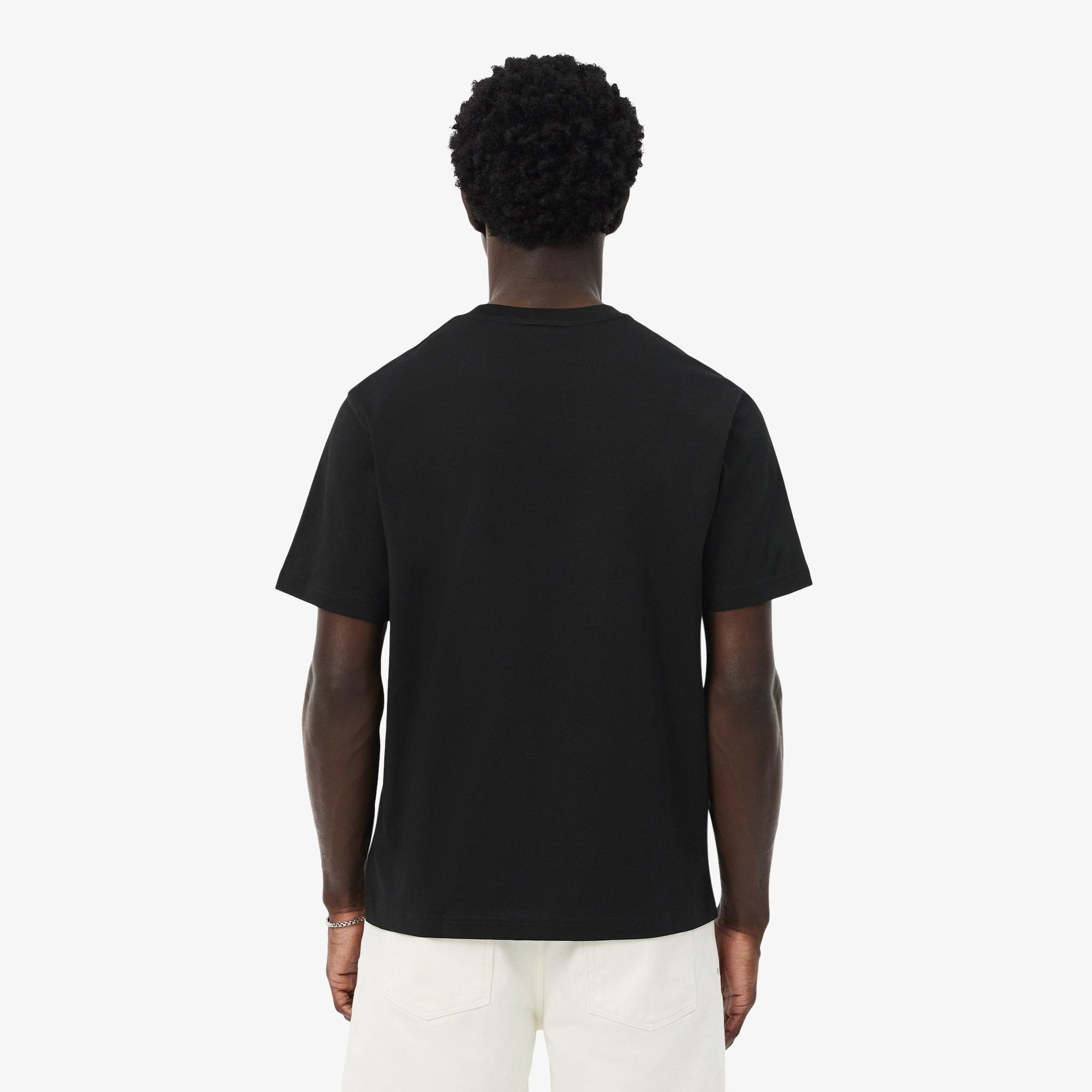 Erkek Classic Fit Bisiklet Yaka Siyah T-Shirt