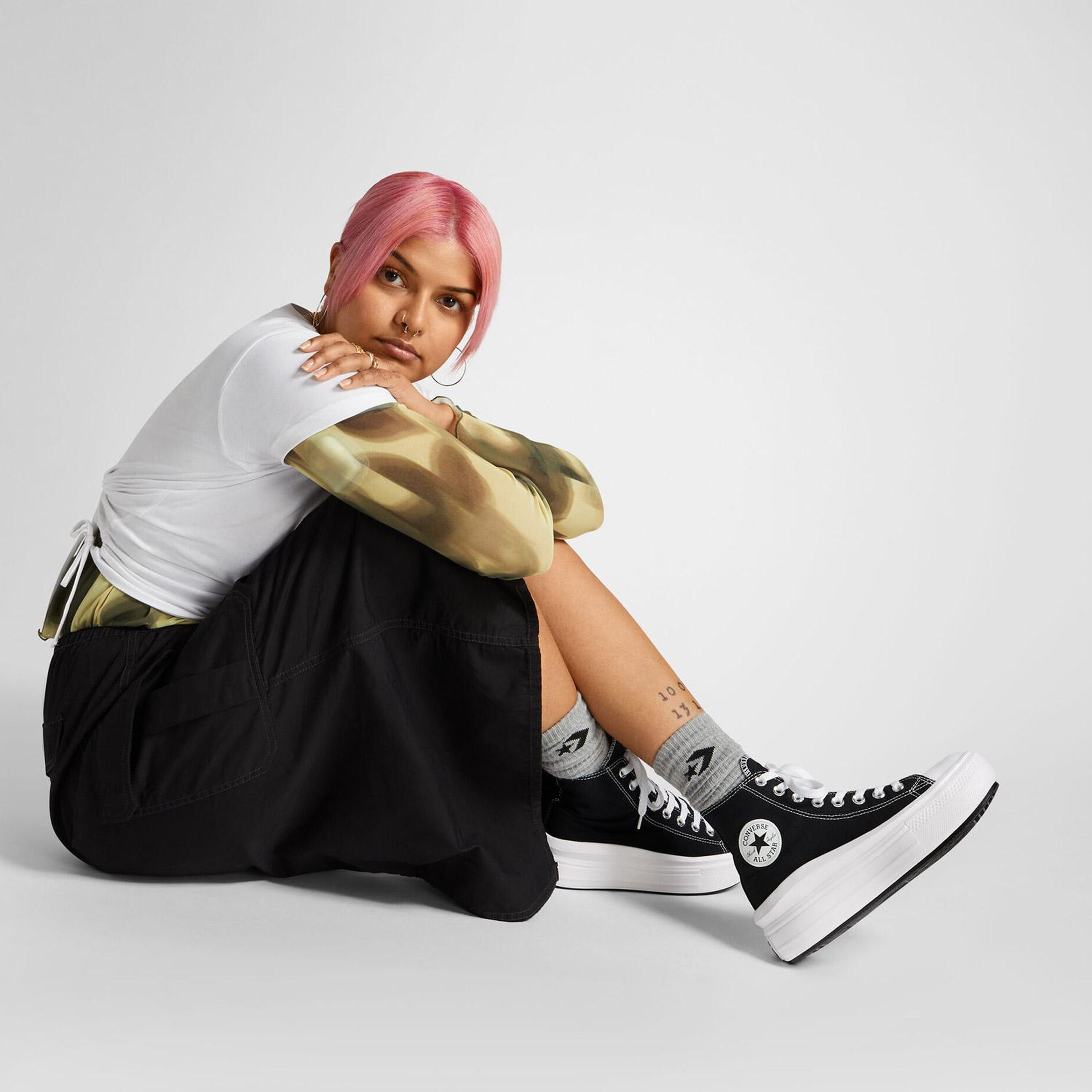 Converse Chuck Taylor All Star Move Kadın Siyah Sneaker