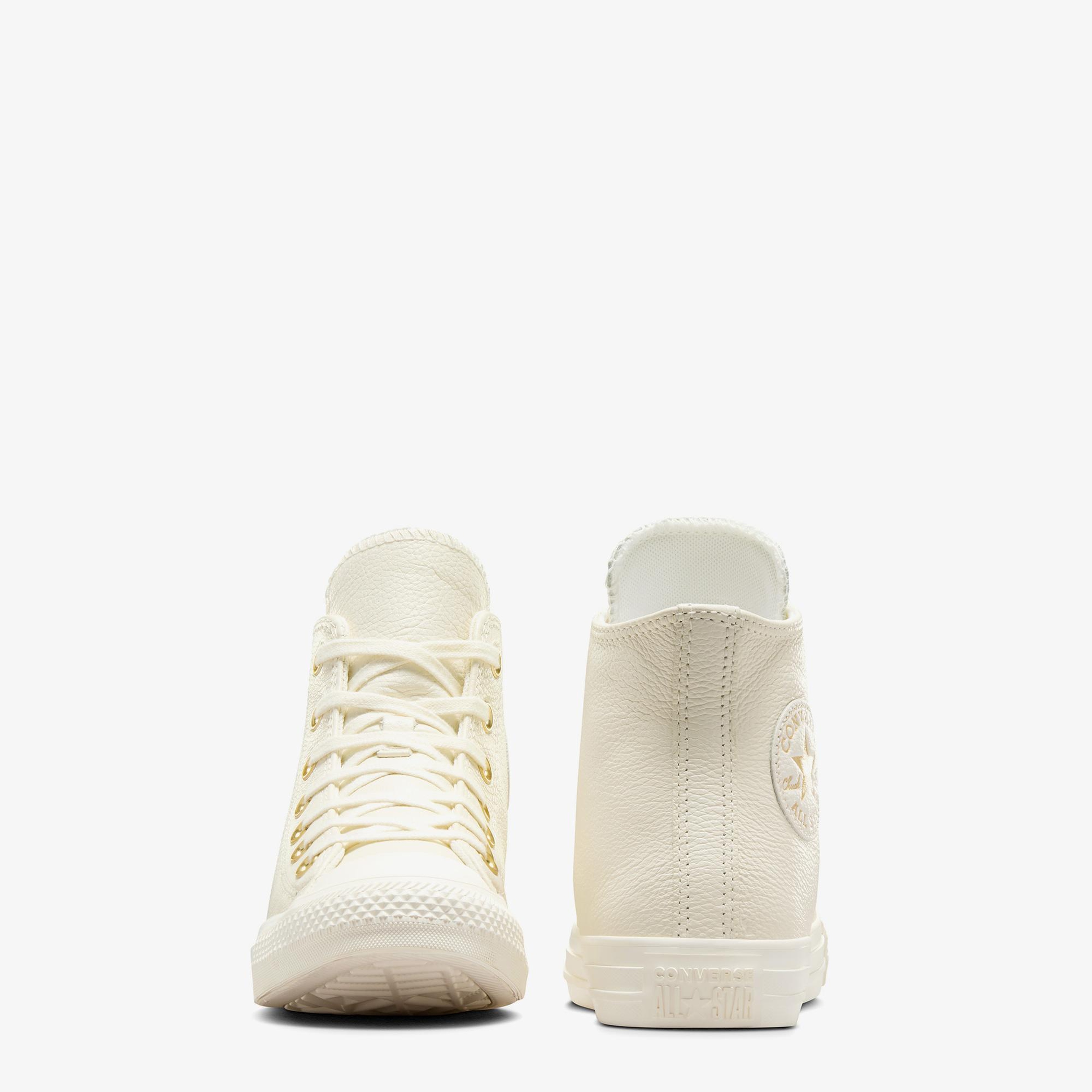 Converse Chuck Taylor All Star Kadın Krem Deri Sneaker