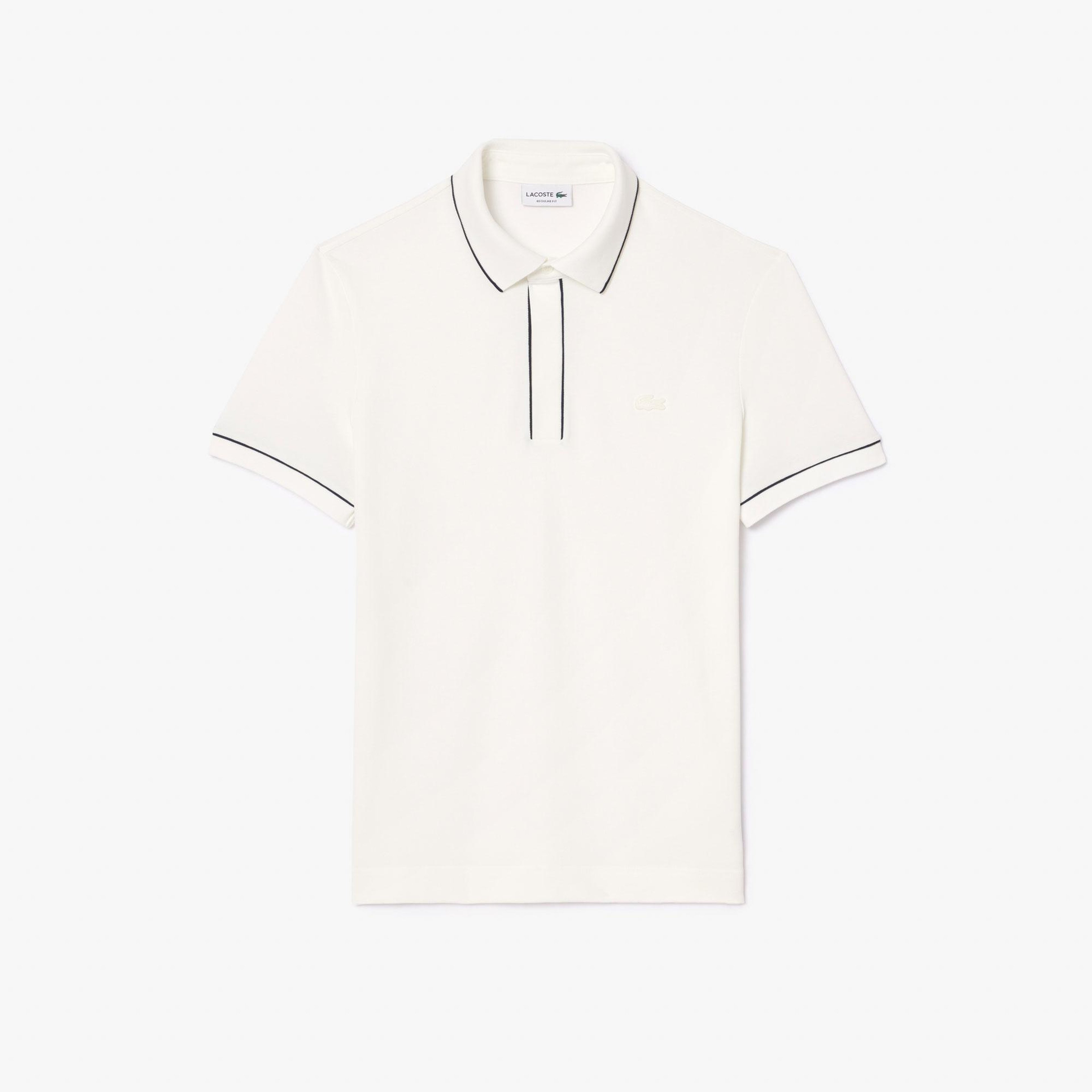 Erkek Regular Fit Organik Pamuk Beyaz Paris Polo
