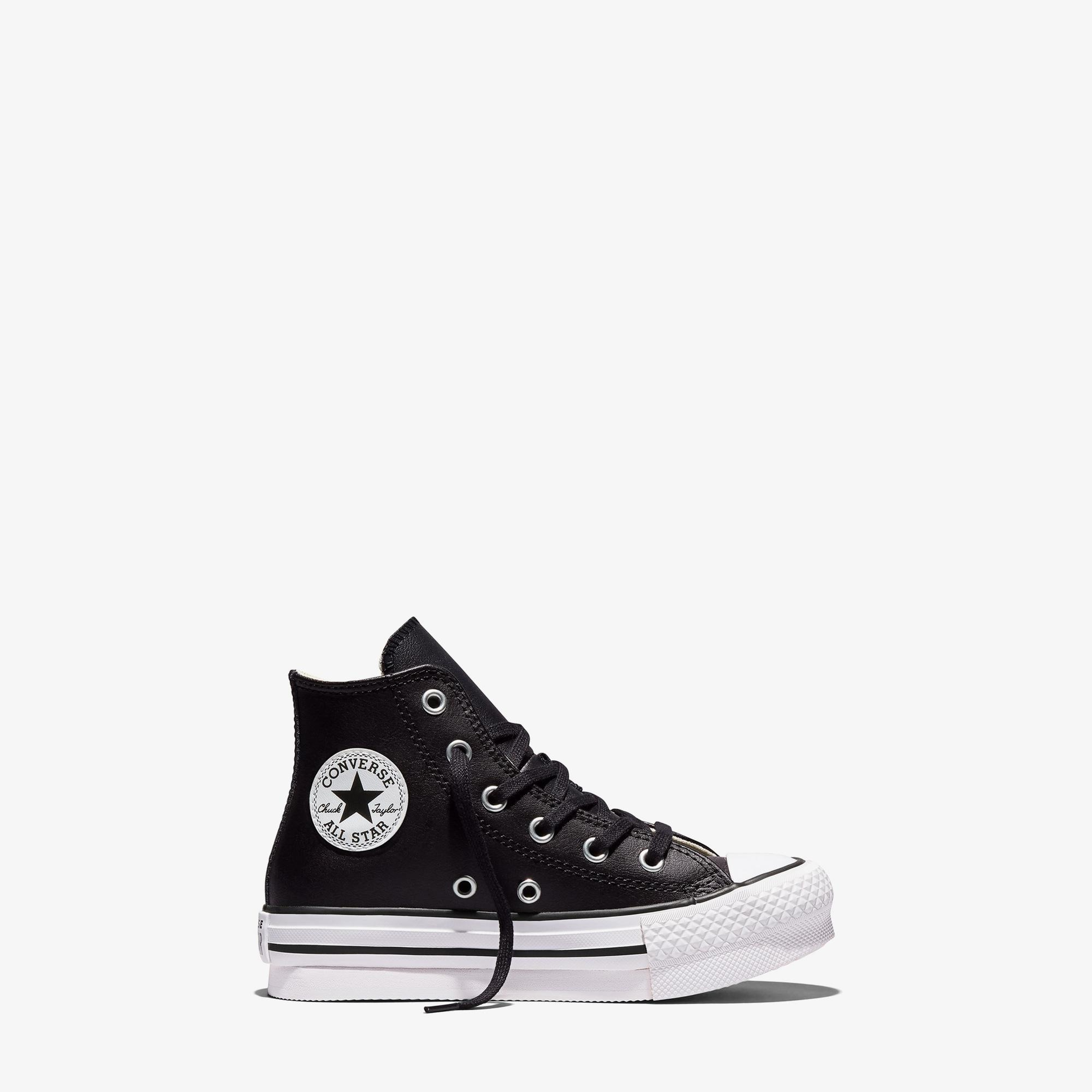 Converse Chuck Taylor All Star EVA Lift Çocuk Siyah Deri Sneaker