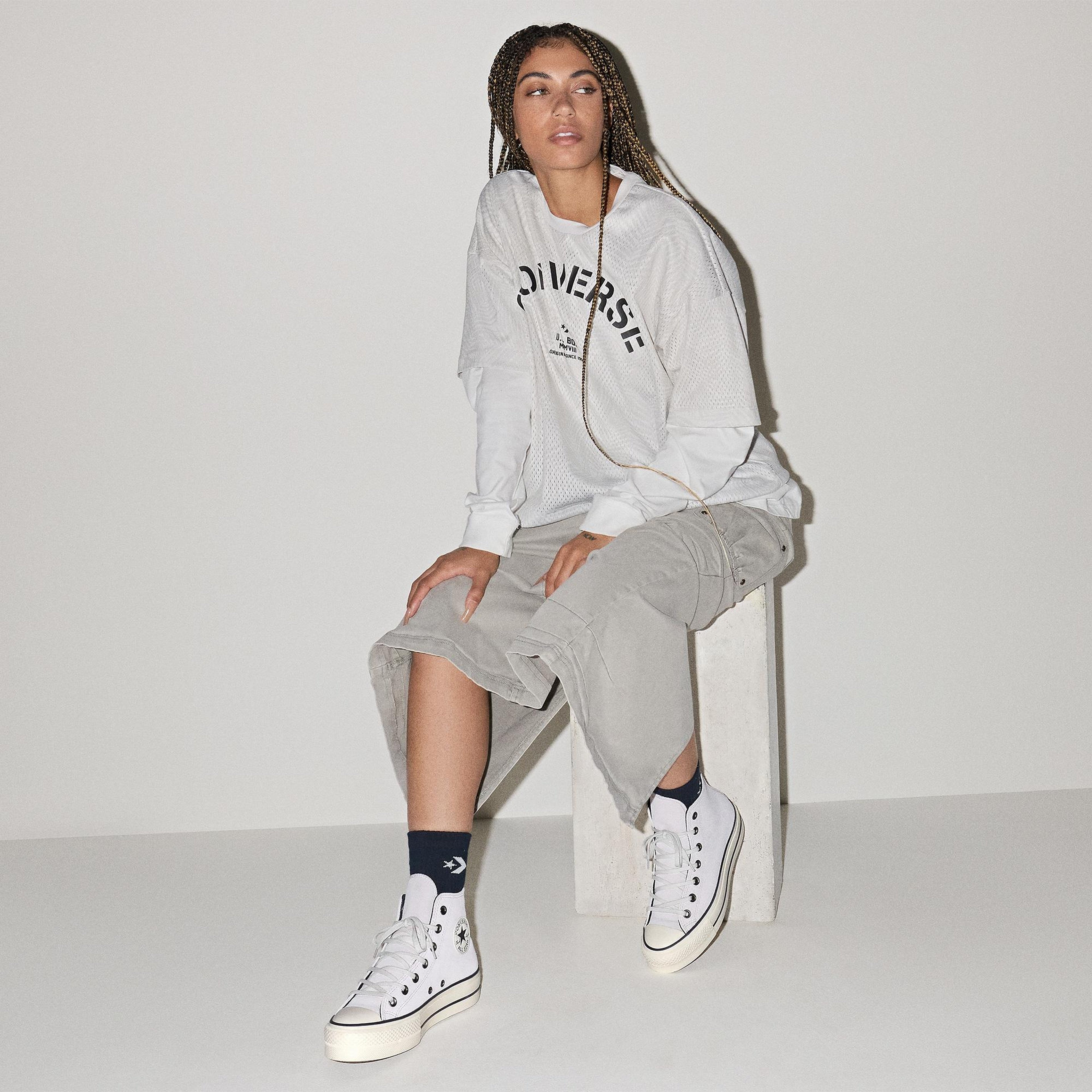Converse Chuck Taylor All Star Lift Kadın Mor Sneaker