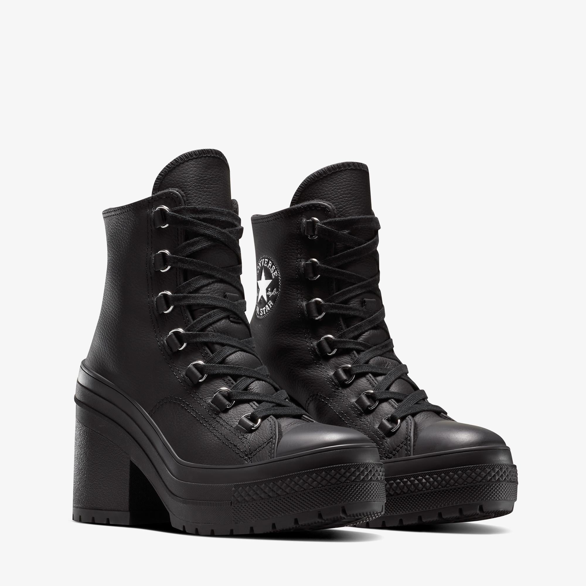 Converse Chuck 70 De Luxe Heel Kadın Siyah Deri Sneaker