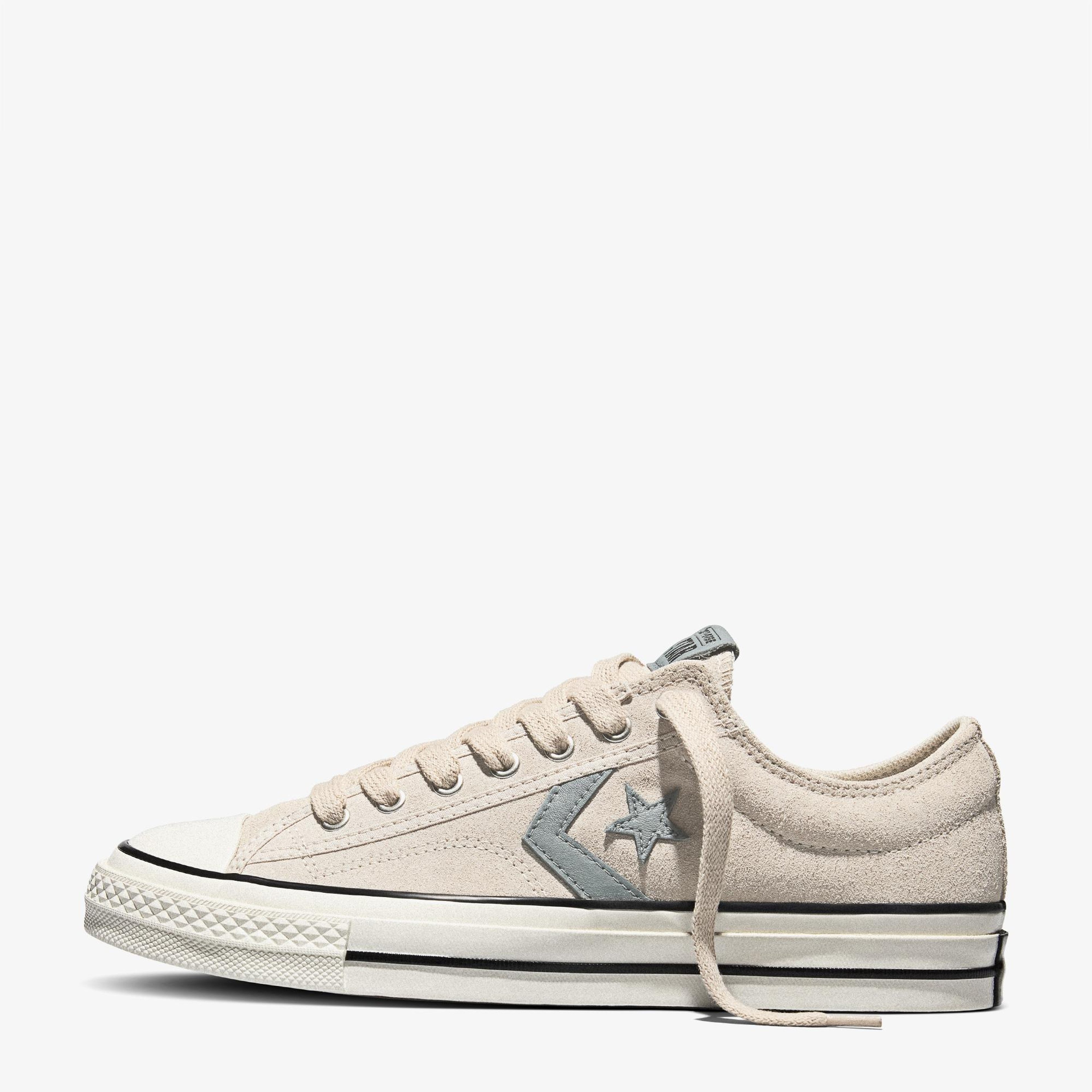 Converse Star Player 76 Unisex Krem Süet Sneaker