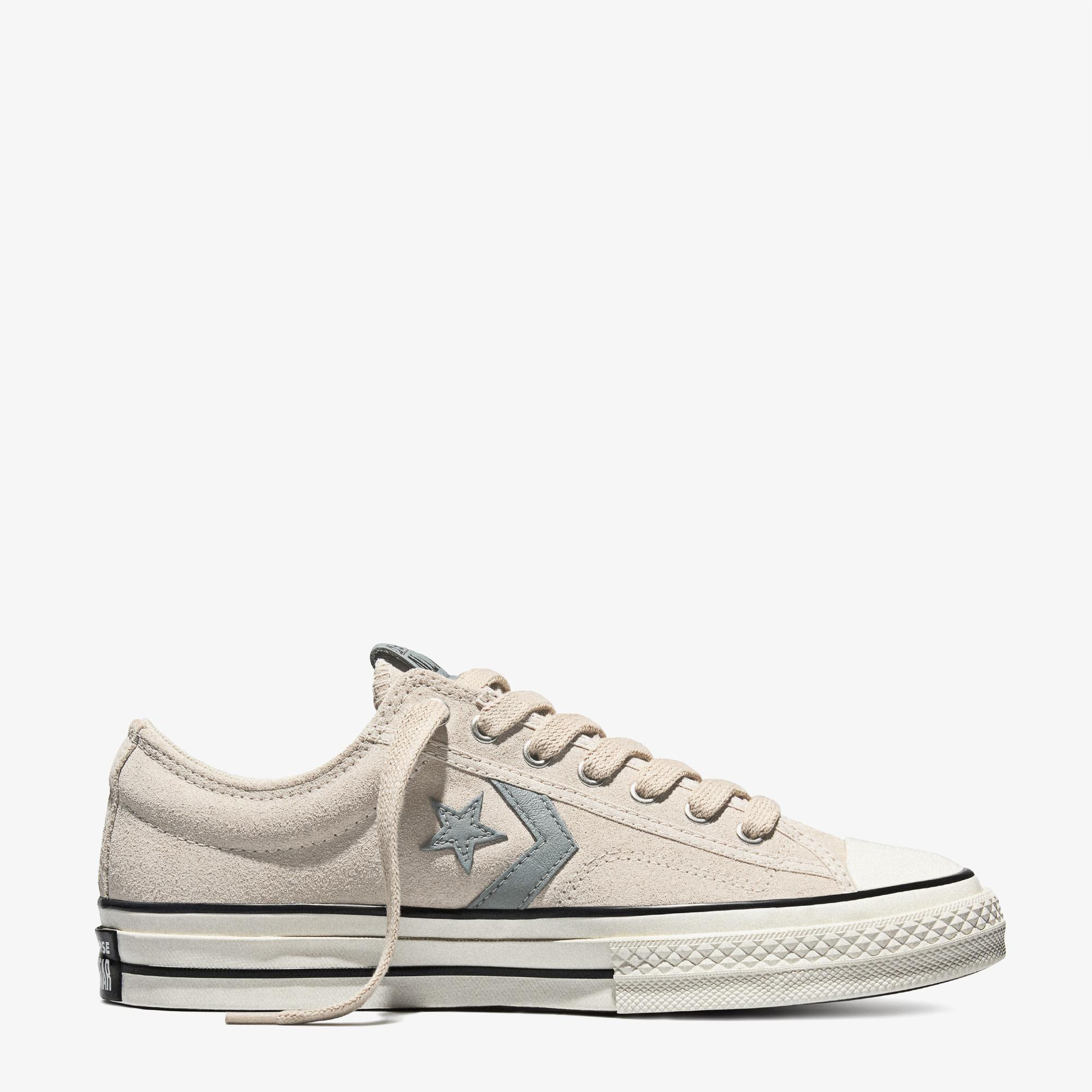 Converse Star Player 76 Unisex Krem Süet Sneaker