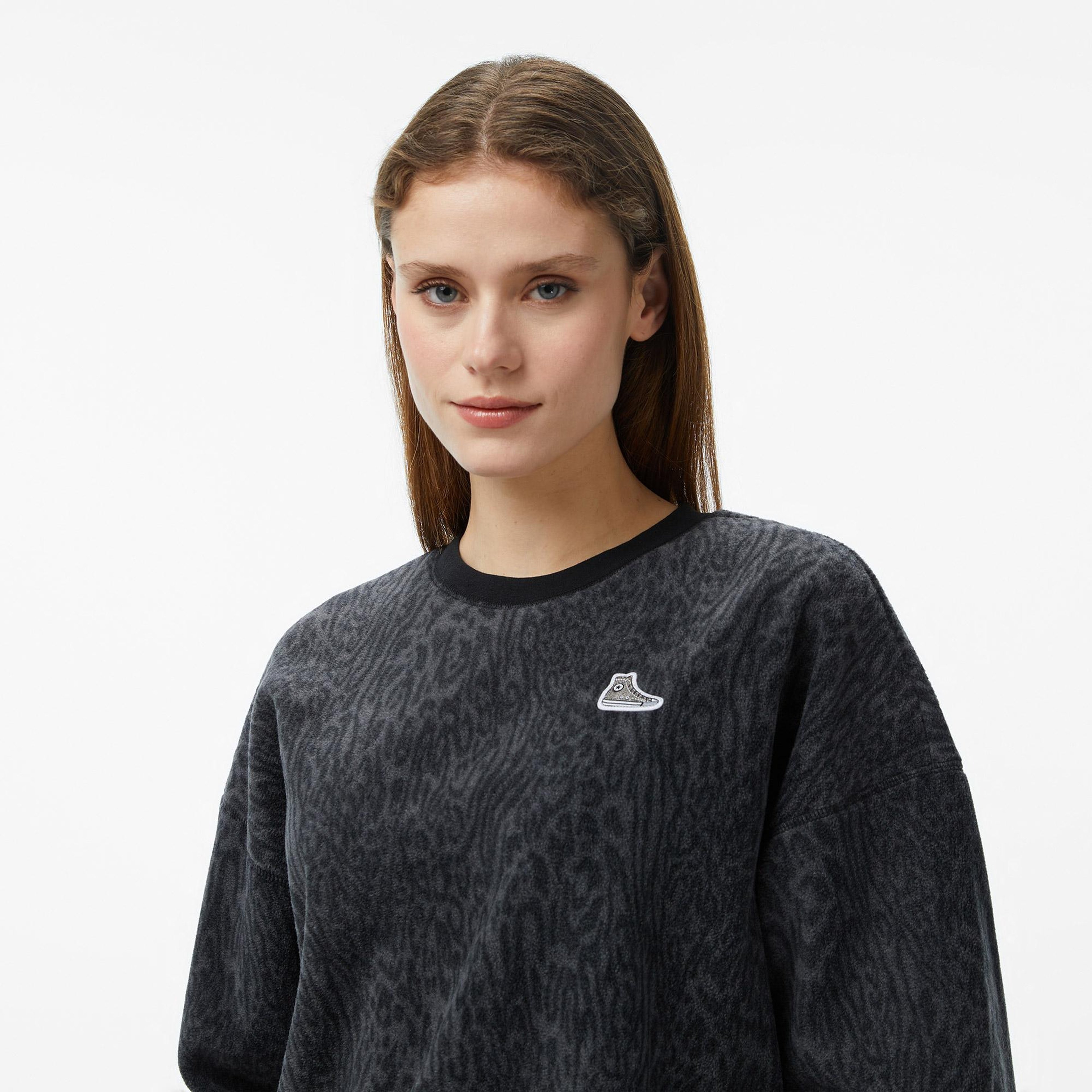Converse Kadın Siyah Sweatshirt