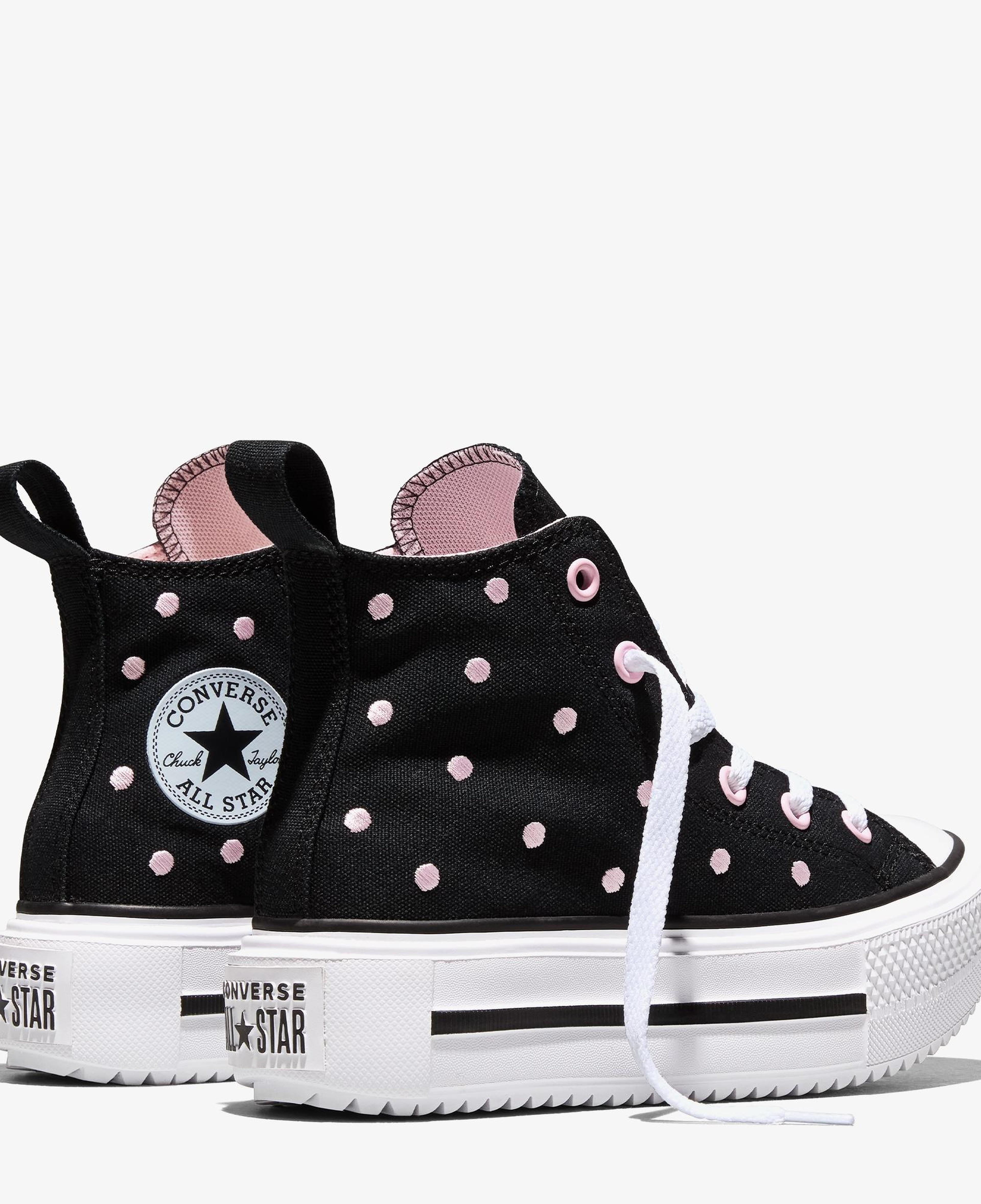 Converse Chuck Taylor All Star Lift Double Stack Çocuk Siyah Sneaker