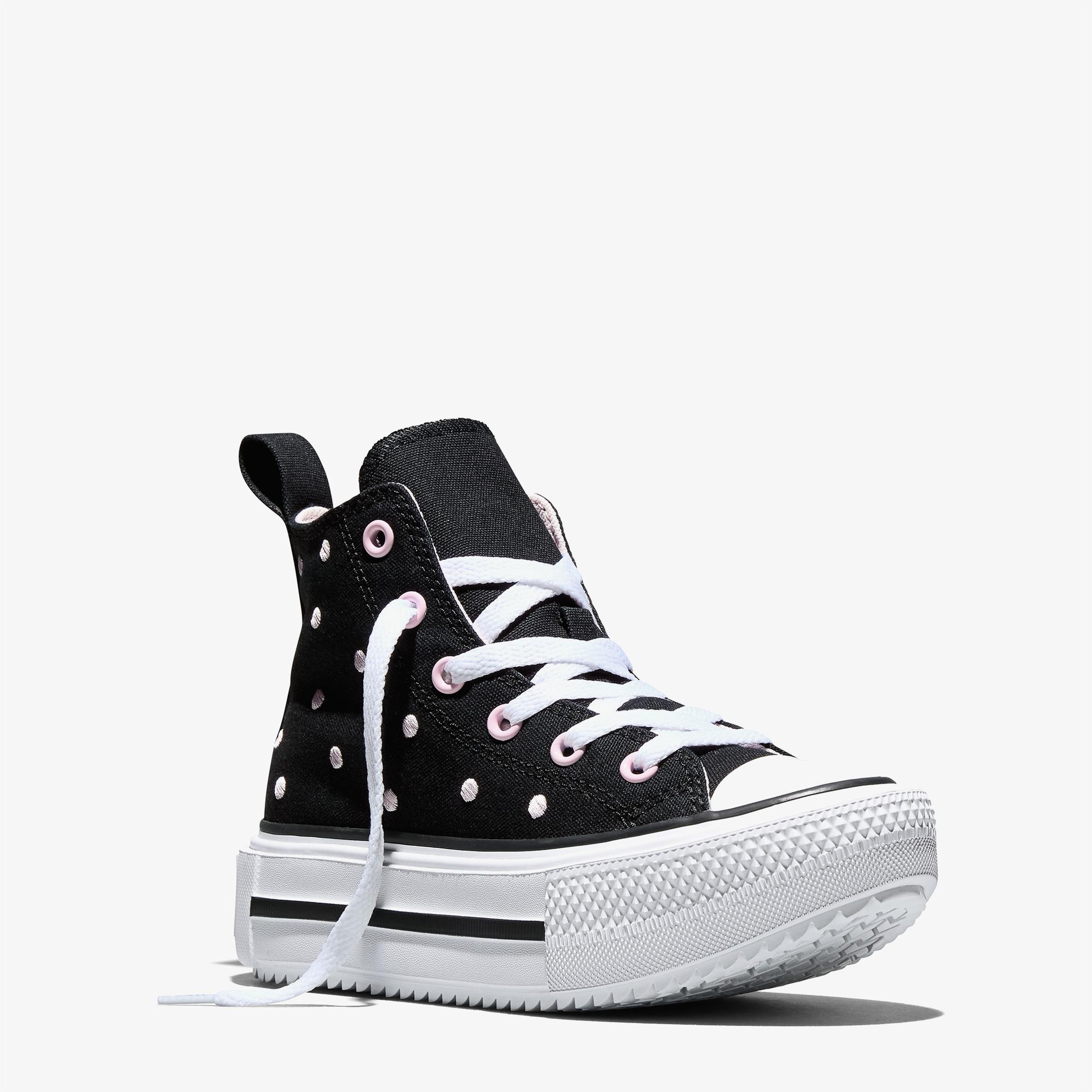 Converse Chuck Taylor All Star Lift Double Stack Çocuk Siyah Sneaker