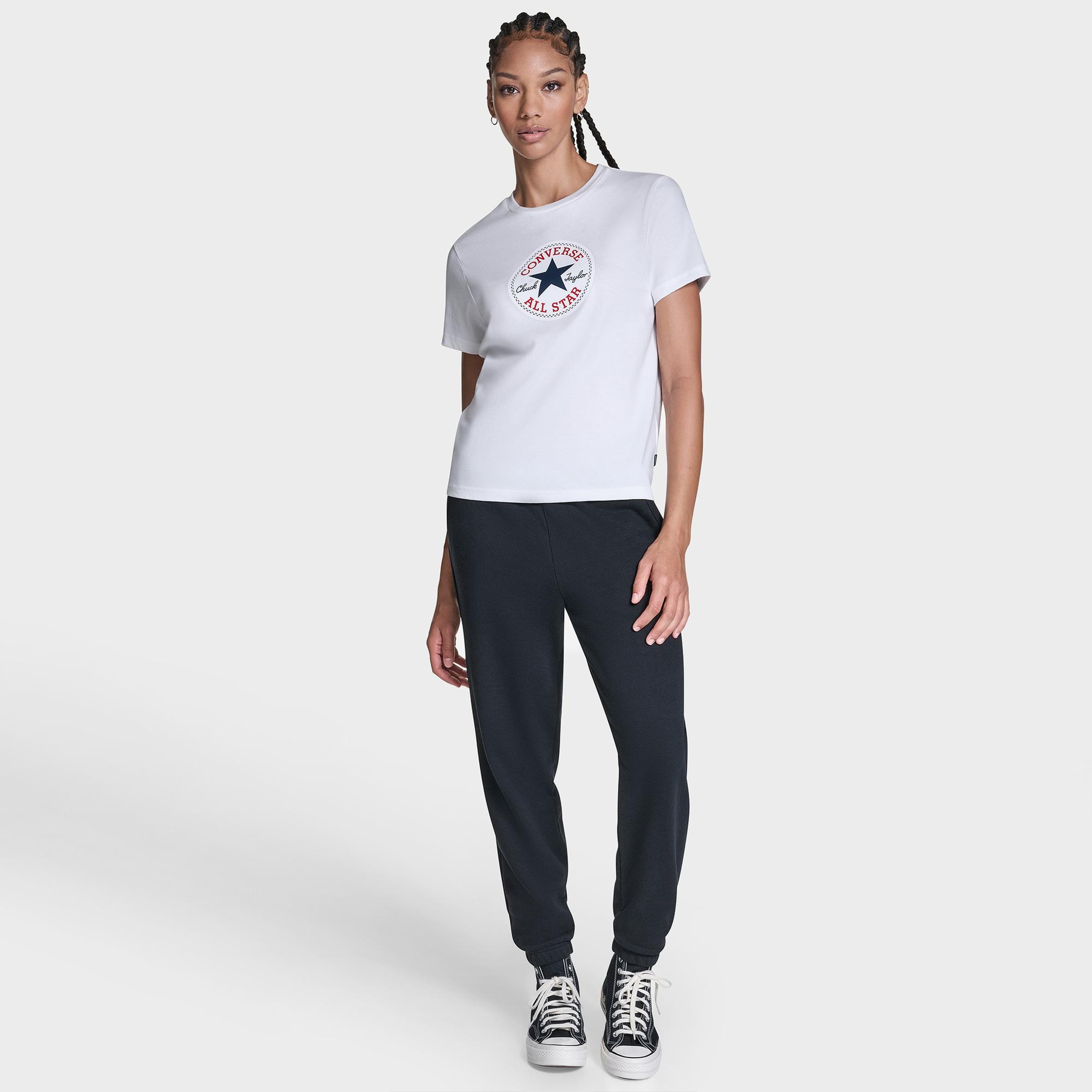 Converse Kadın Beyaz T-Shirt