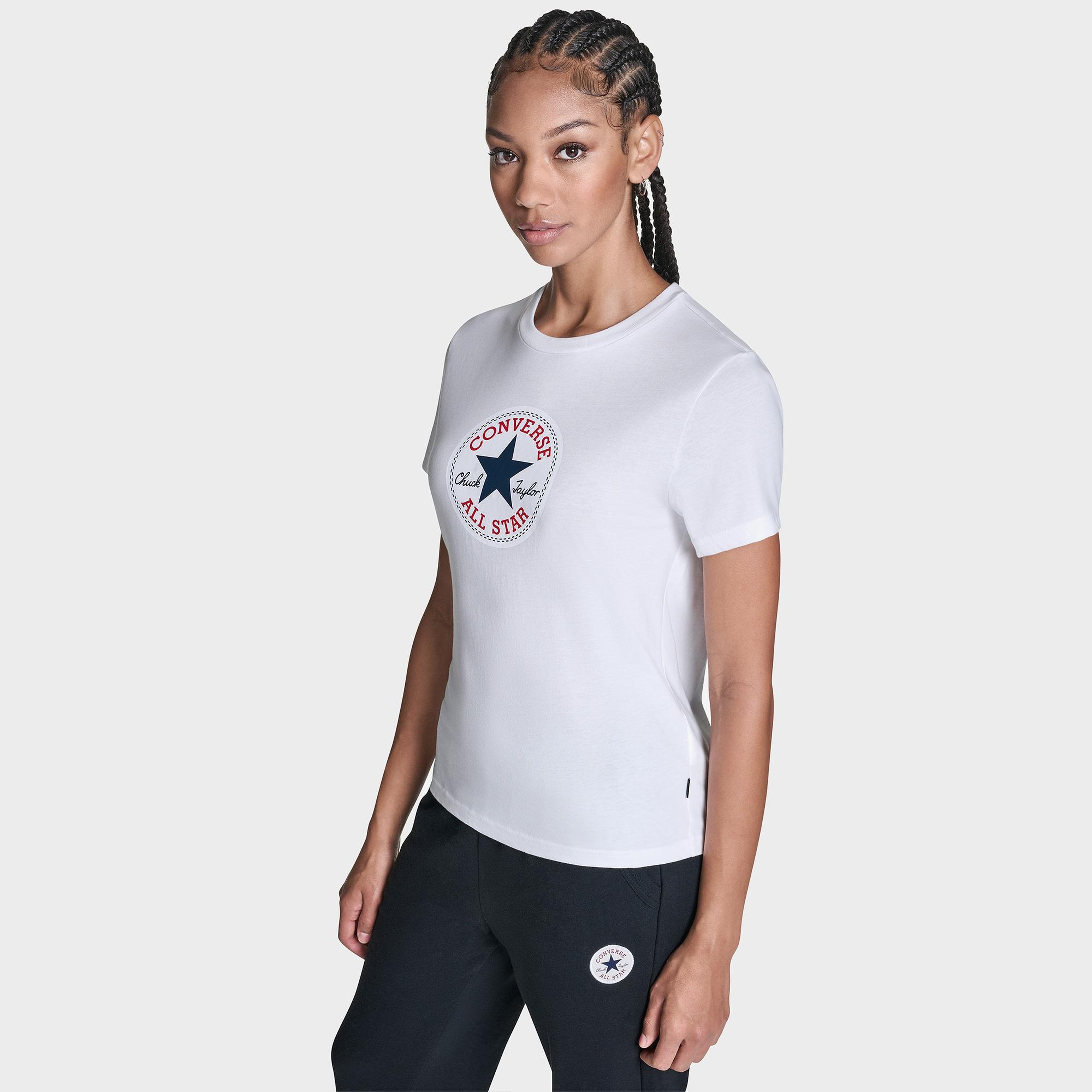 Converse Kadın Beyaz T-Shirt