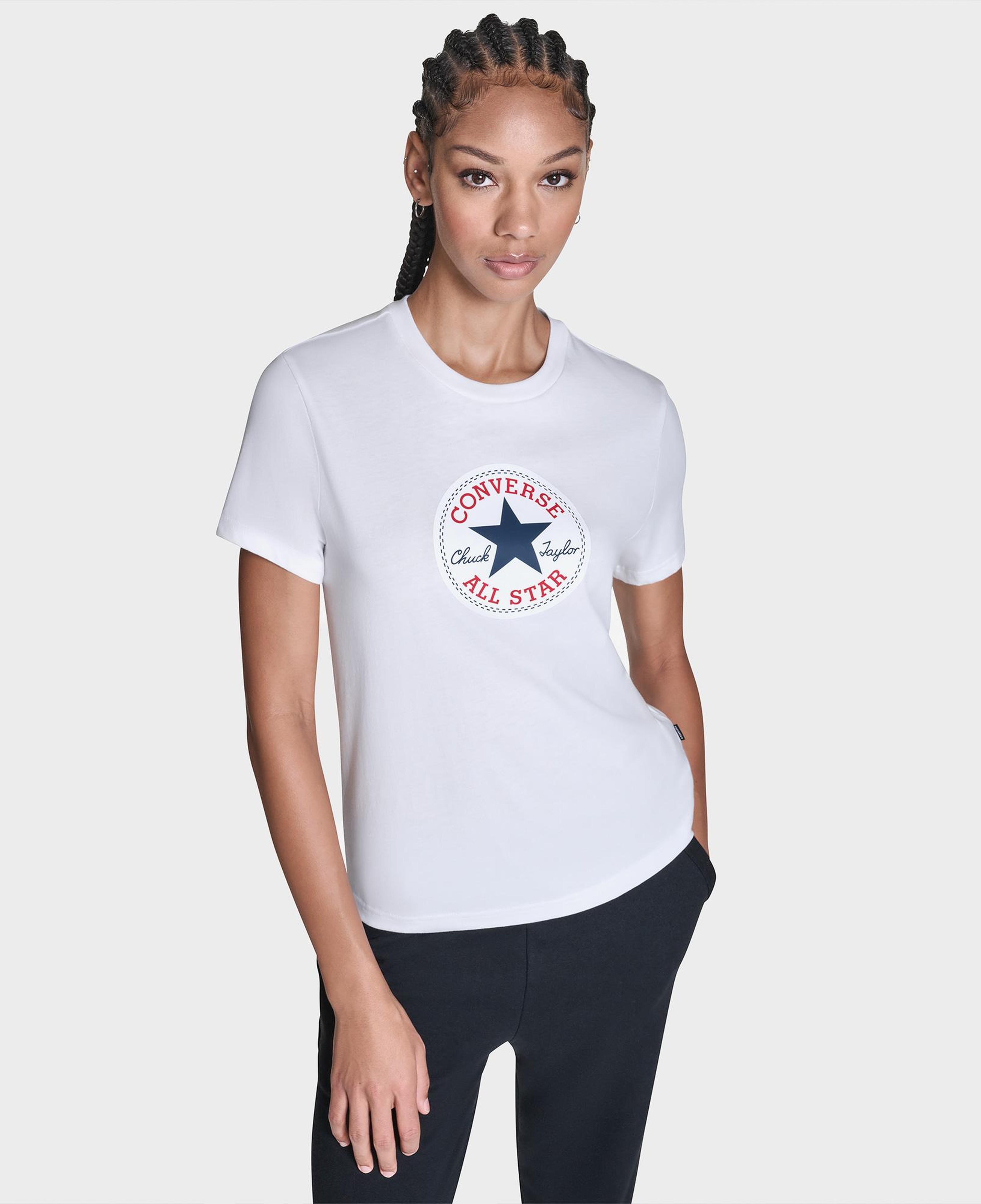 Converse Kadın Beyaz T-Shirt